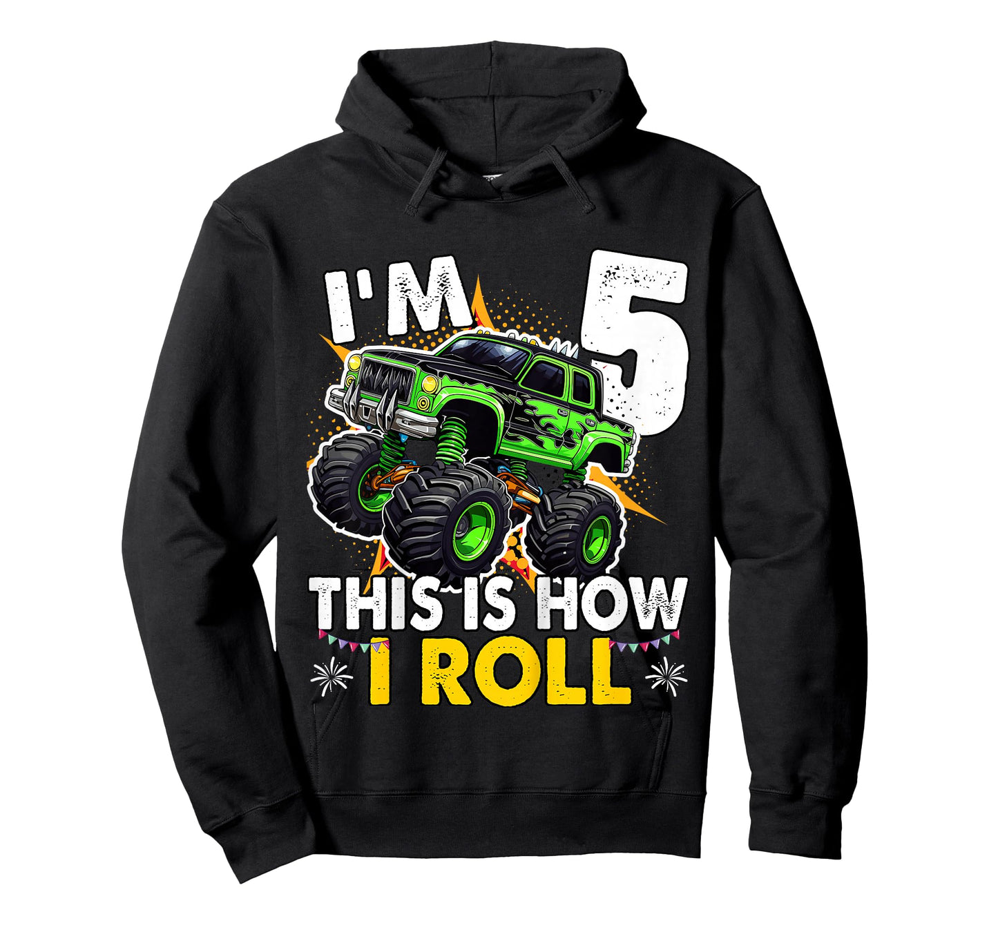 5 Year Old Monster Truck 5th Birthday boy T-Shirt