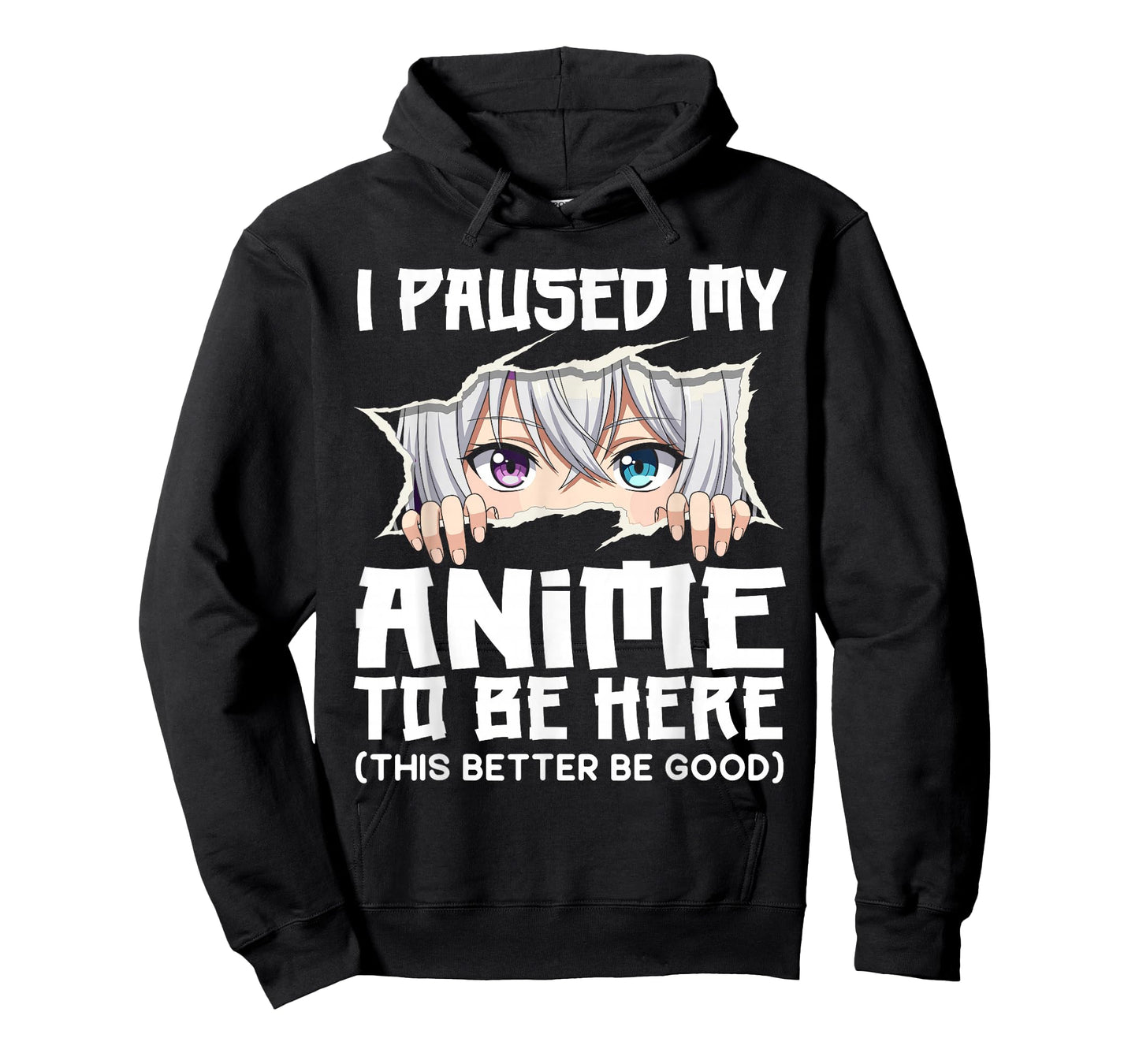 I Paused My Anime to Be Here Funny Otaku Manga Girl Peeking T-Shirt