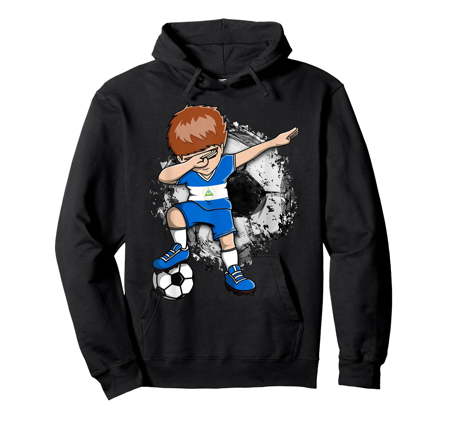 Dabbing Soccer Boy Nicaragua Jersey Nicaragua Football Fans T-Shirt