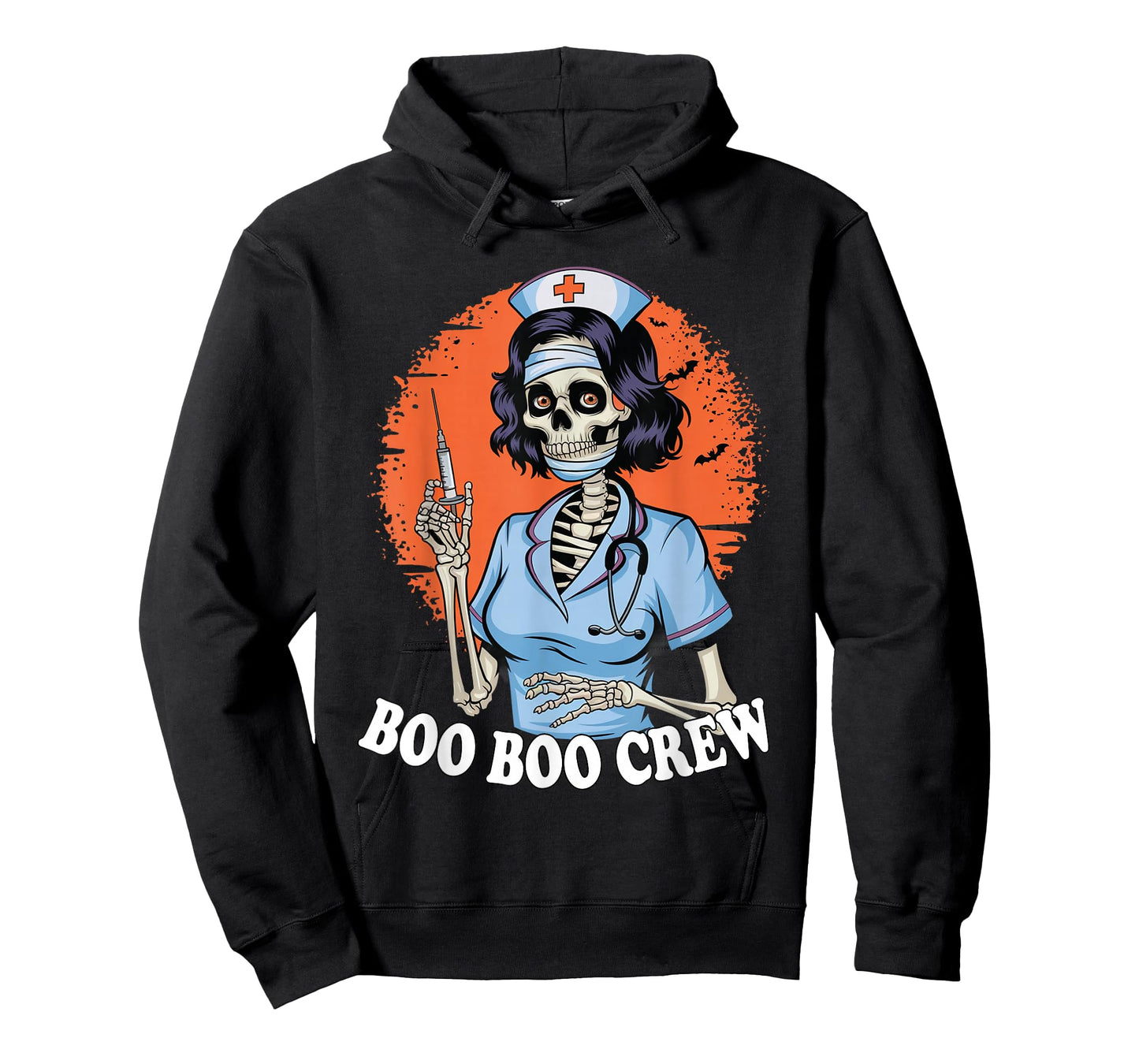 Boo Boo Crew Halloween Nurse Skeleton Zombie Ghost T-Shirt