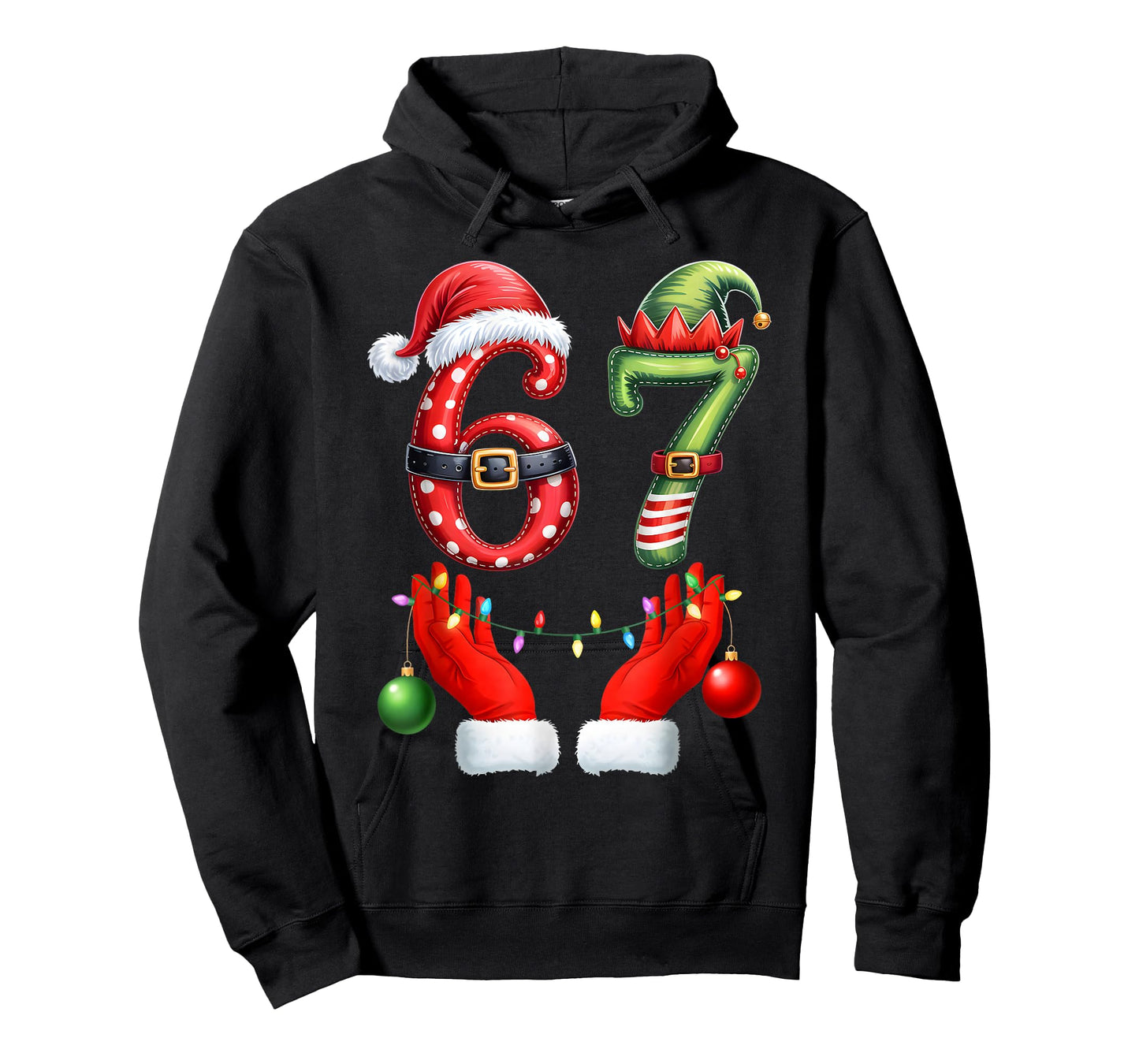 67 Christmas 6 7 Meme Pajamas Holiday Gen Alpha Slang T-Shirt