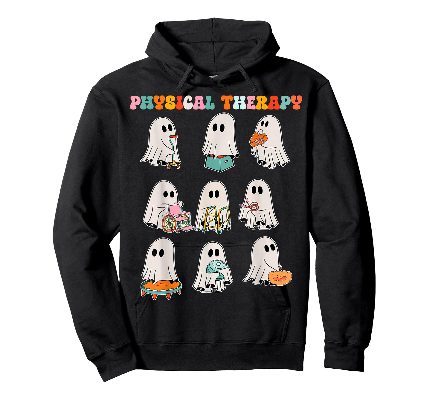 Funny Halloween Ghost Physical Therapy Pt Physical Therapist T-Shirt
