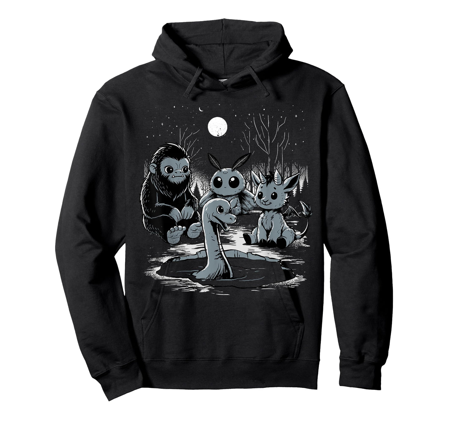 Cryptid Shirt Bigfoot Loch Ness Monster Mothman Jersey Devil T-Shirt