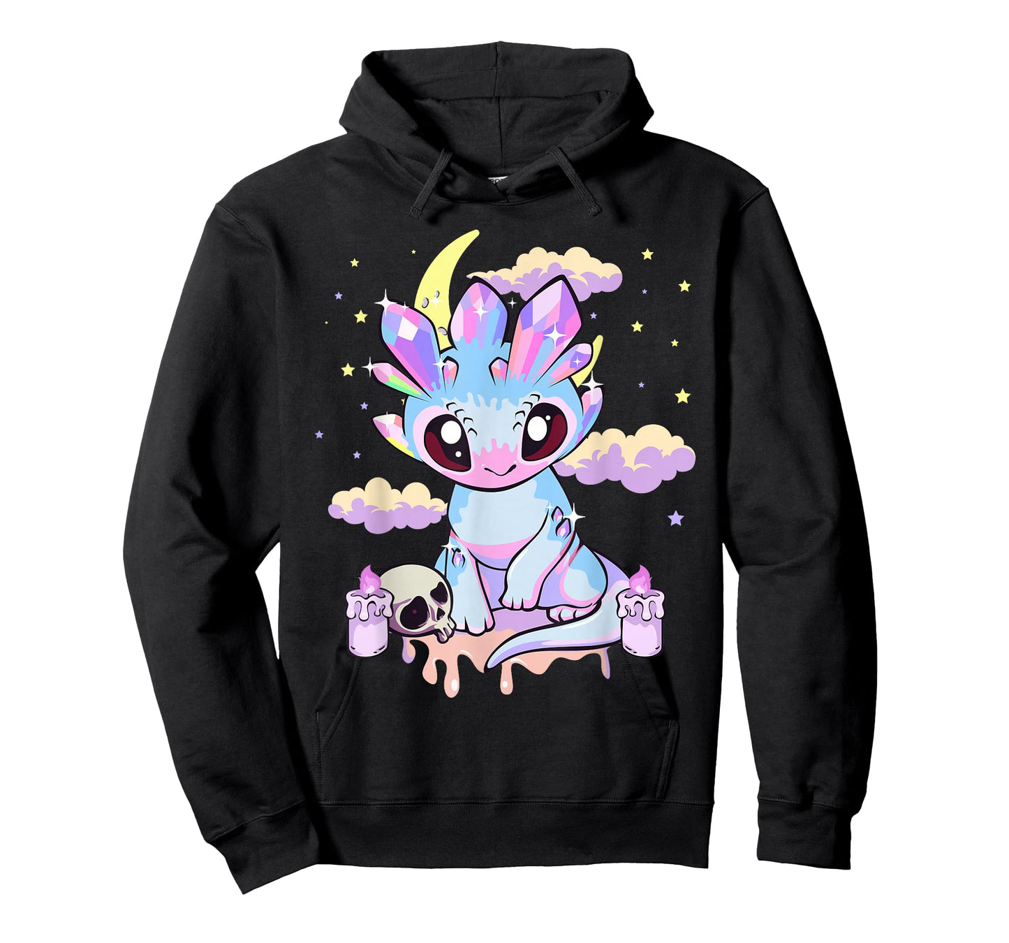 Pastel Goth Kawaii Cute Crystal Dragon Girls Women T-Shirt