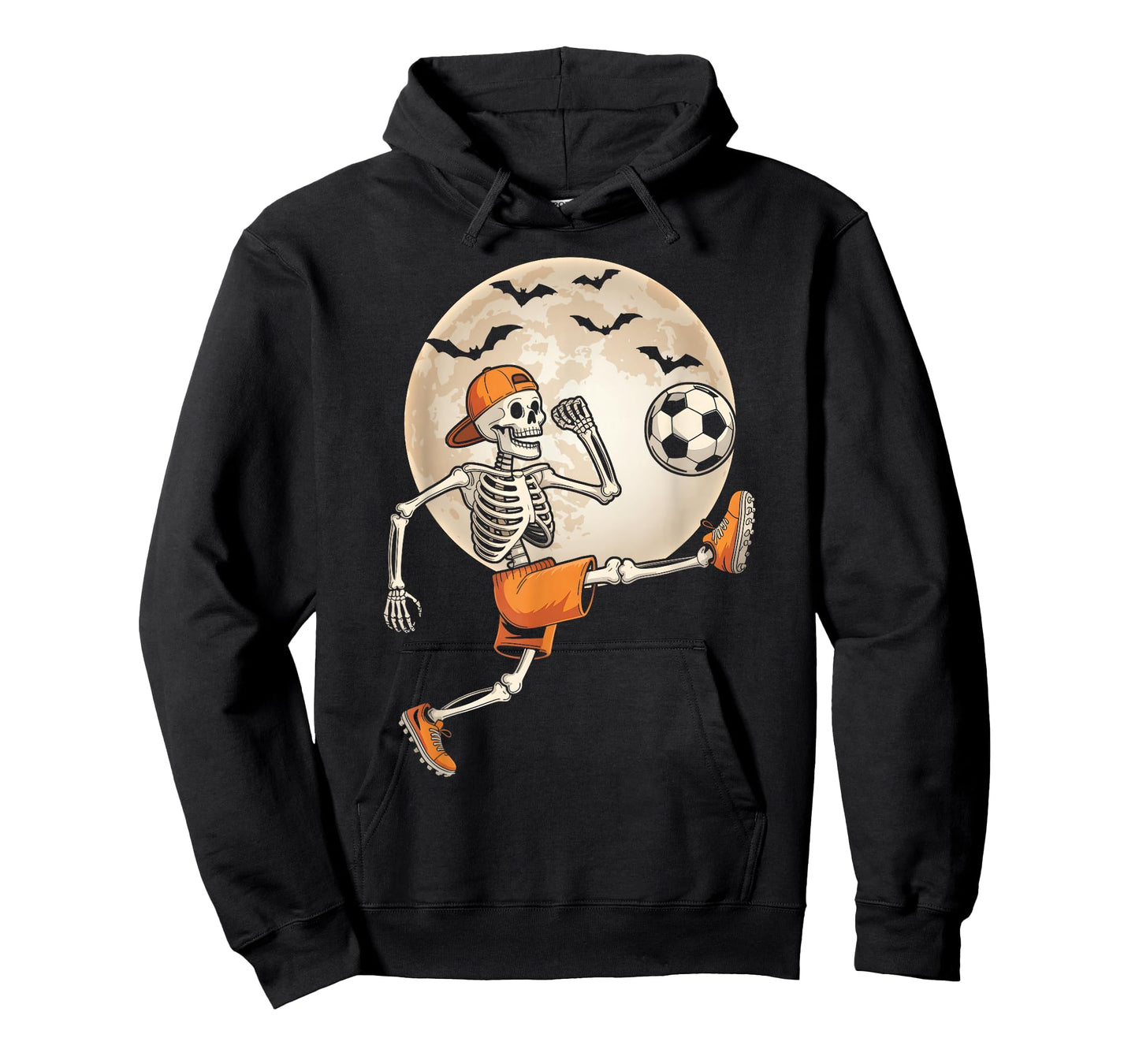 Funny Skeleton Soccer Halloween Costume Men Boys Kids T-Shirt