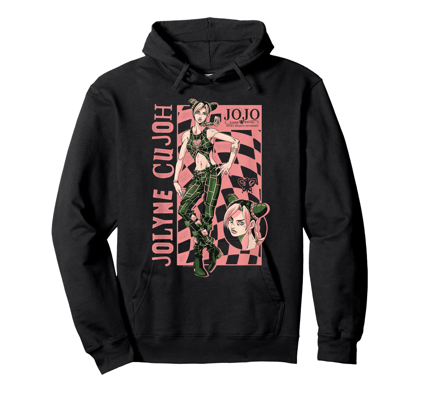 JoJo's Bizarre Adventure Jolyne Cujoh Checkerboard Anime T-Shirt