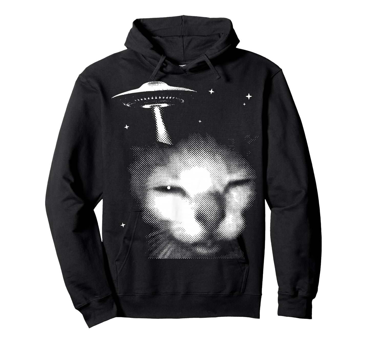 Alien Cat Meme UFO Vintage Graphic Tee Y2K Funny Silly Cat T-Shirt