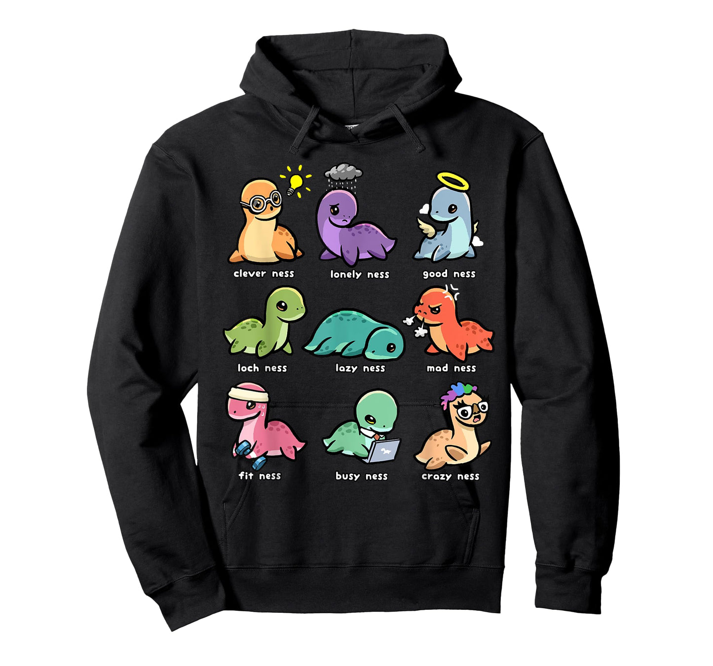 Loch Ness Monster Shirt Funny Types of Ness Cryptid Nessie T-Shirt