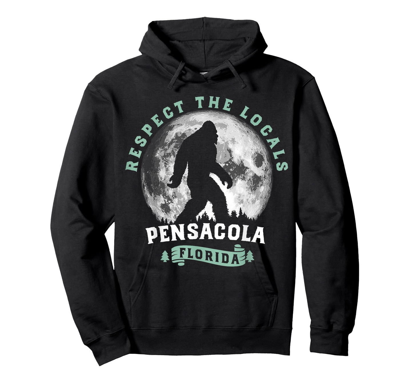 Pensacola Florida Respect the Locals Bigfoot Swamp Ape T-Shirt