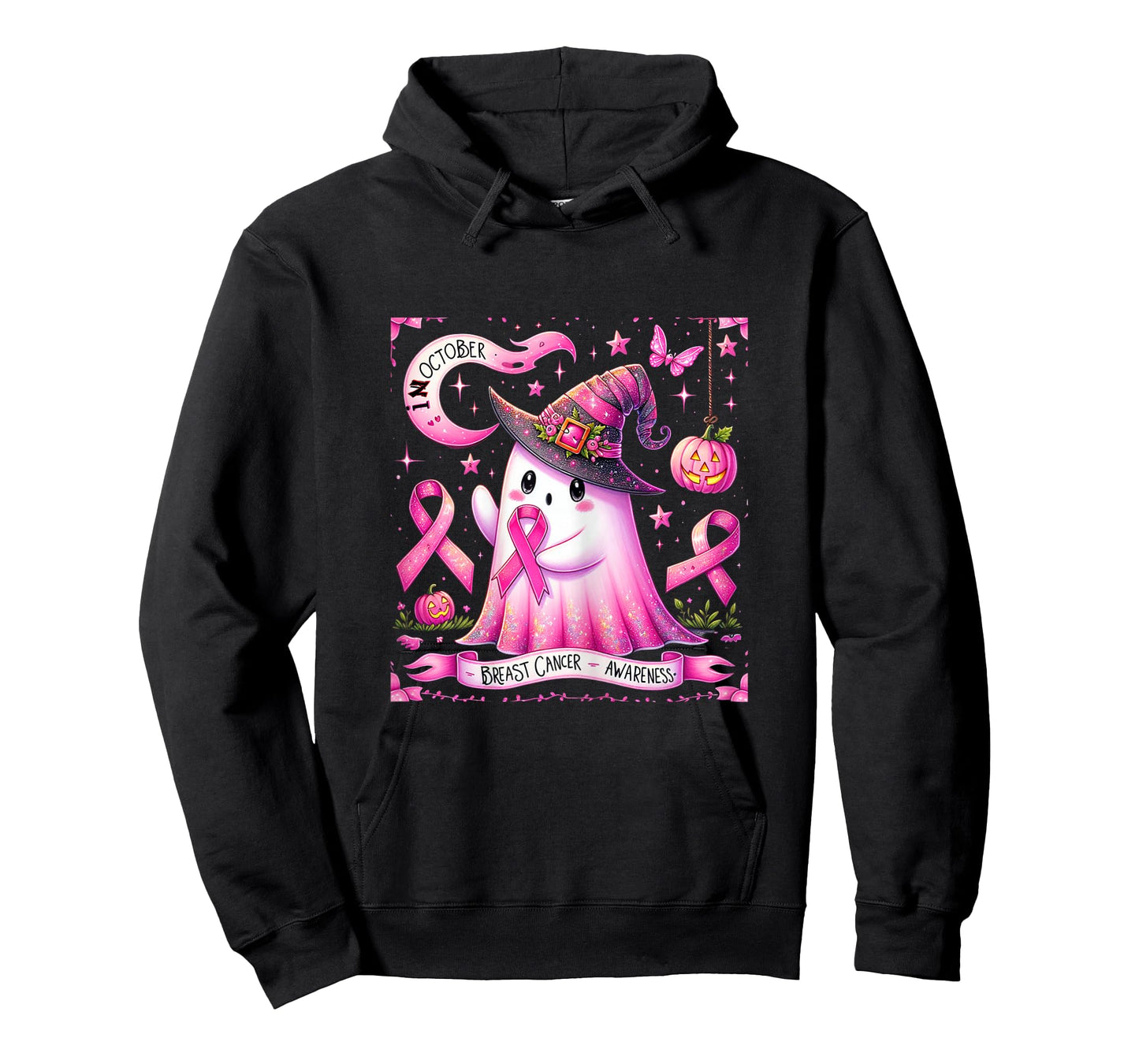Pink Ghost for Breast Cancer Awareness in October T-Shirt