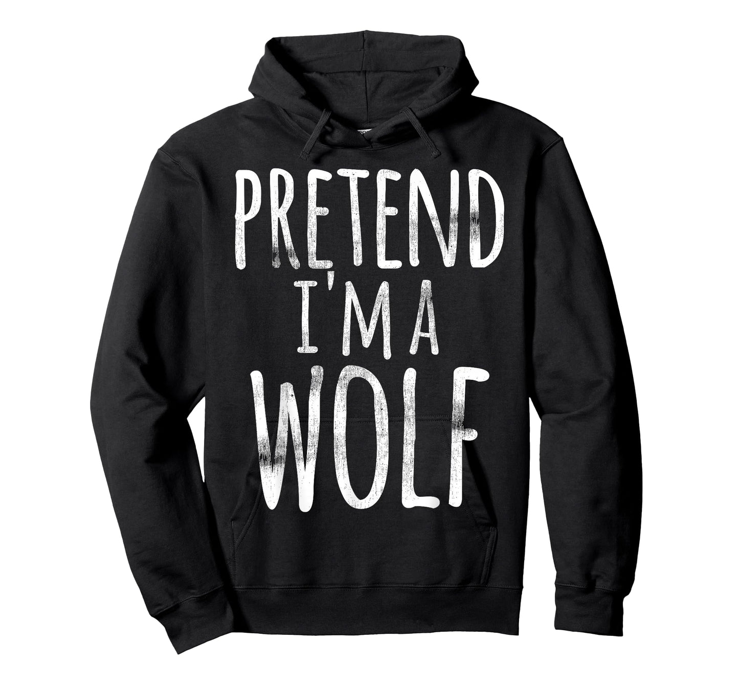 Funny Easy Lazy Halloween PRETEND I'M A WOLF COSTUME Outfit T-Shirt