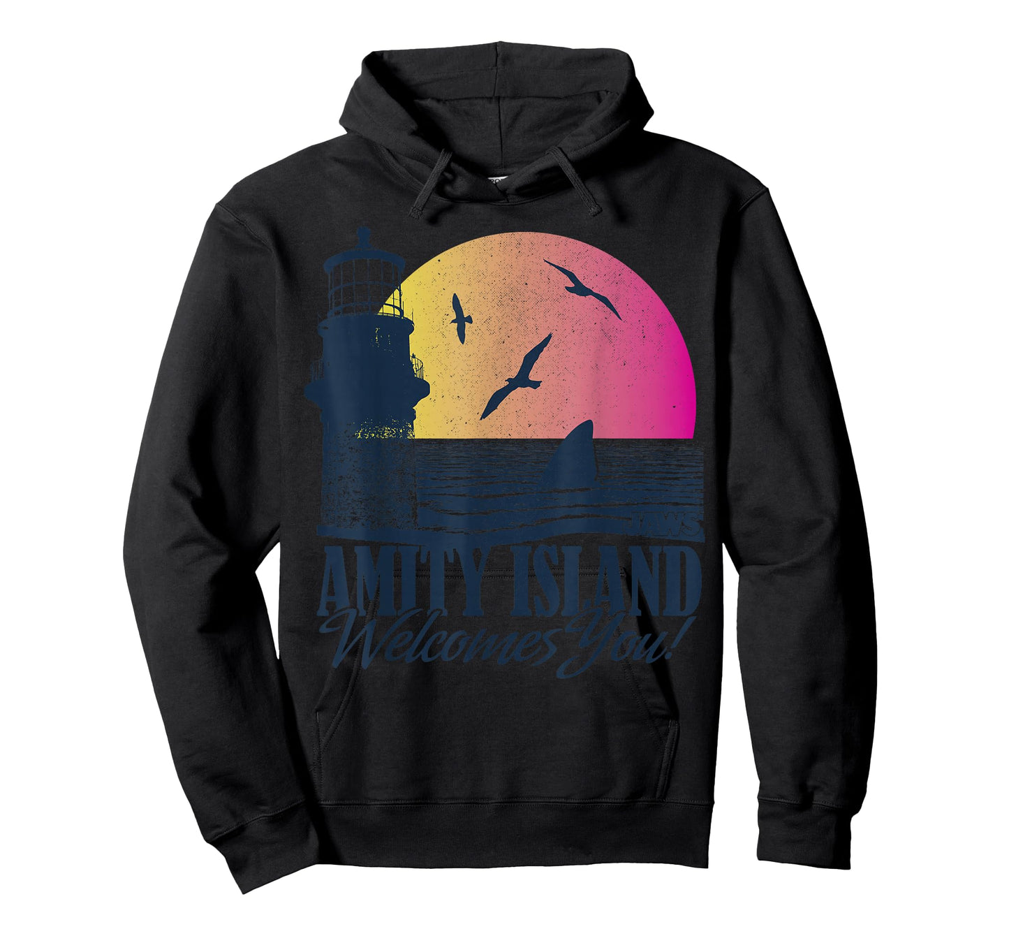 Jaws Amity Island Welcomes You Sunset T-Shirt