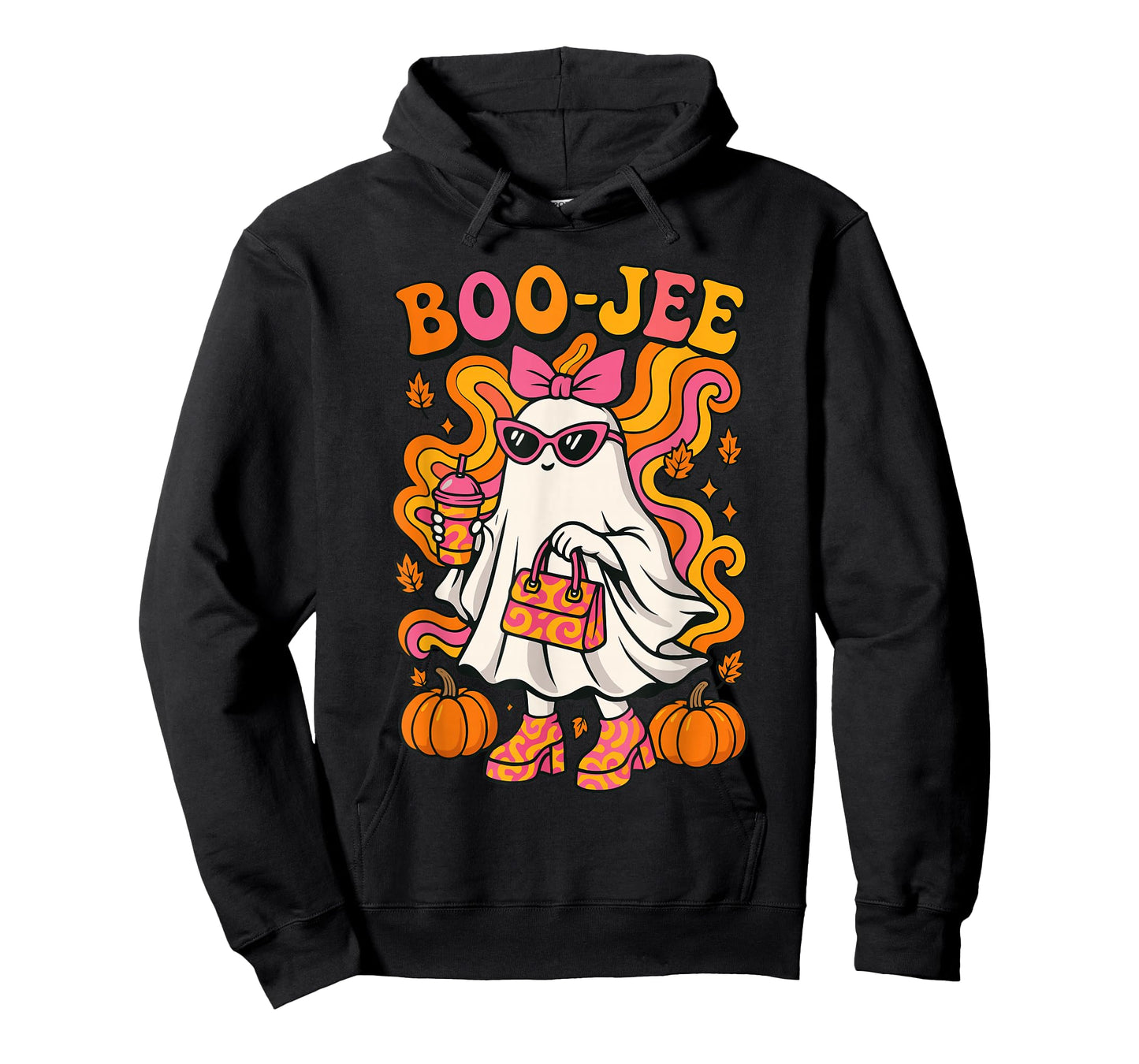 Boojee Halloween Shirt For Women, Cute Ghost Spooky Season T-Shirt