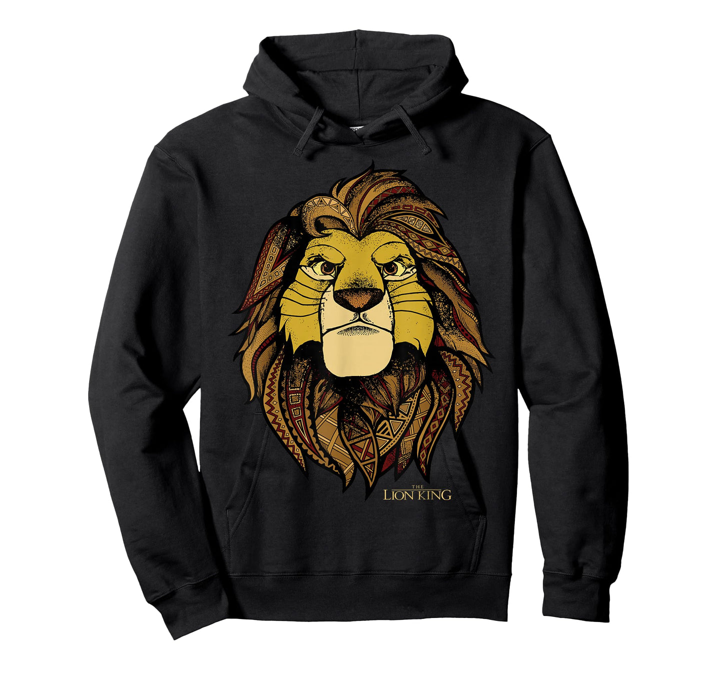 Disney The Lion King Simba Tribal King Distressed Portrait T-Shirt