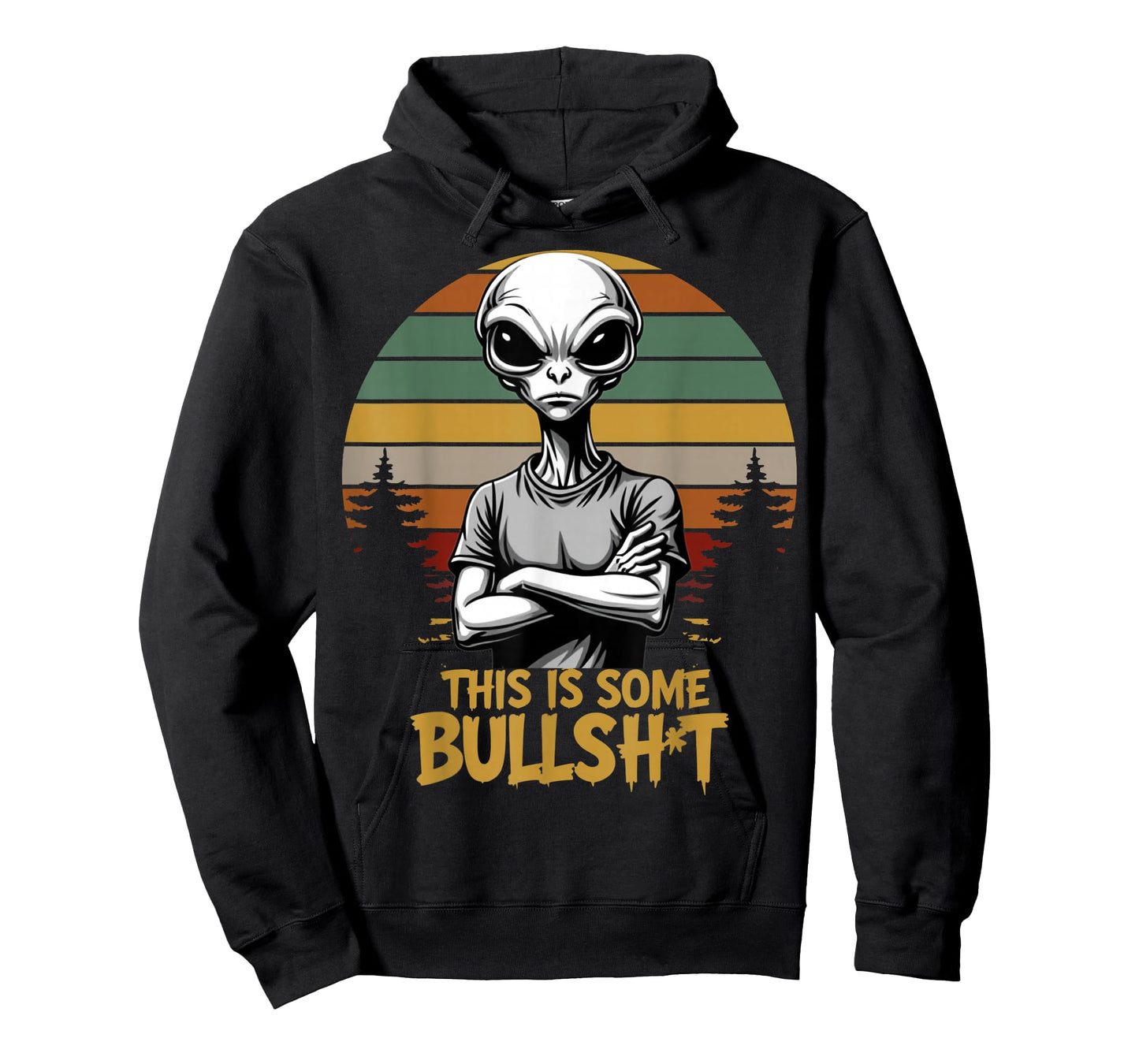 This is Some Bullsht Resident Funny Swearing Alien Science T-Shirt