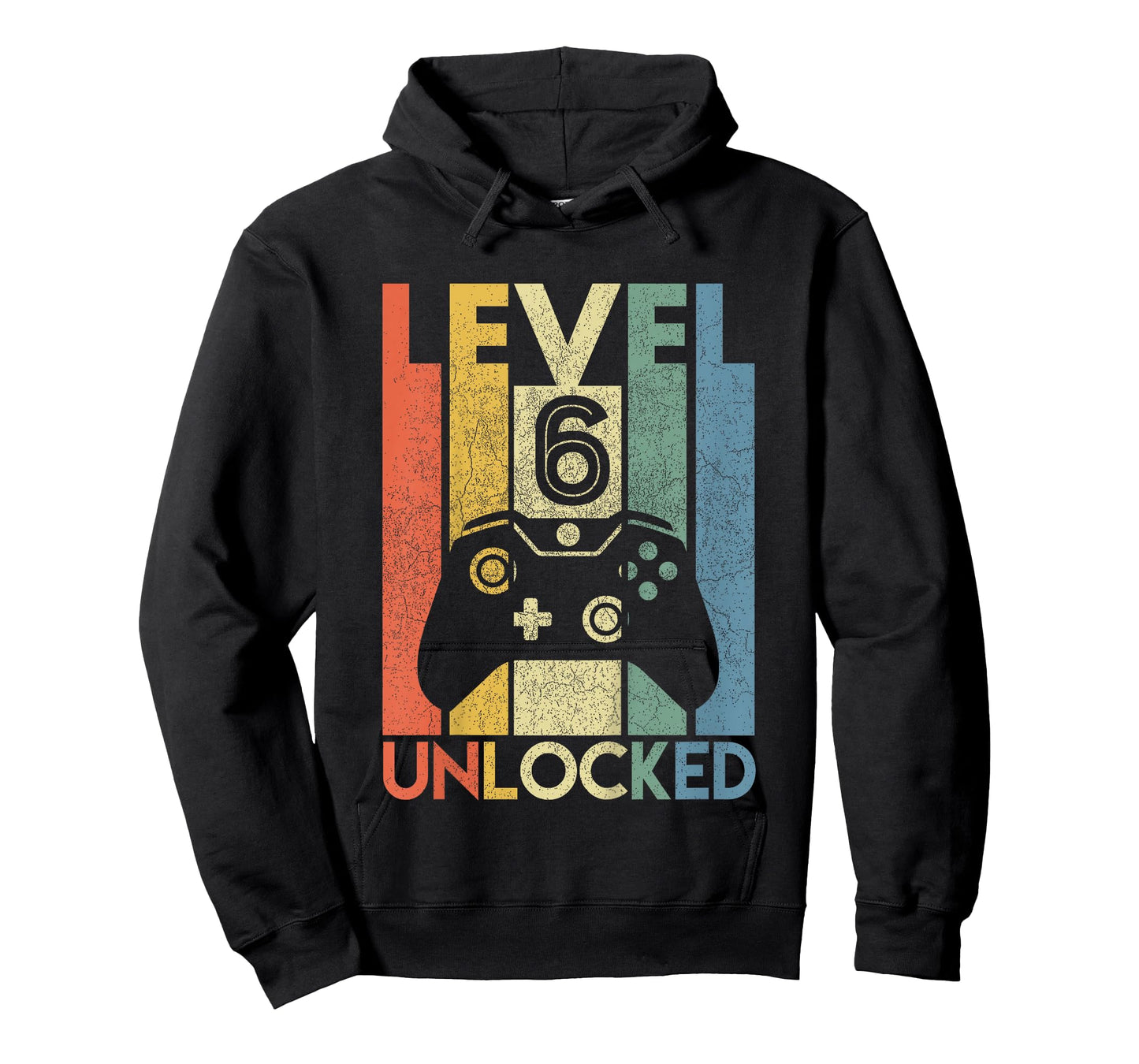 Kids Level 6 Unlocked Shirt Funny Video Gamer 6th Birthday Gift T-Shirt