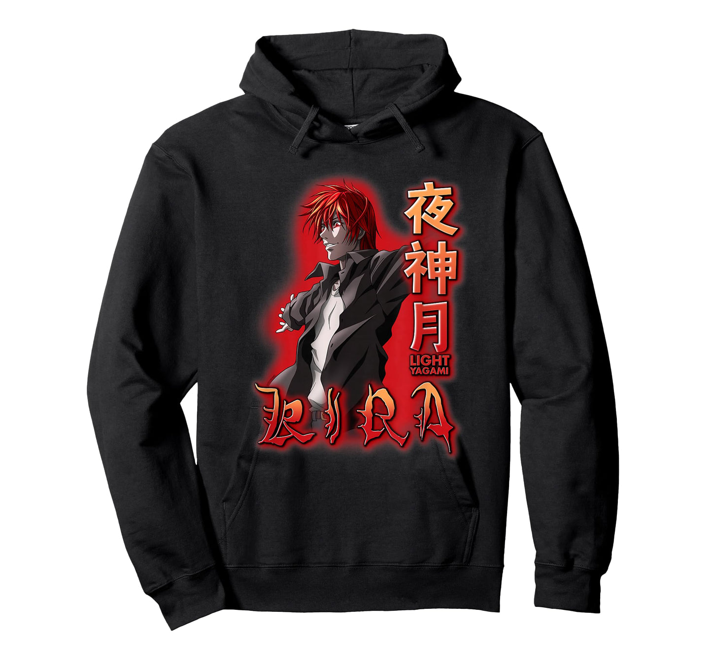 Death Note Light Yagami Kira Red Glow Anime T-Shirt