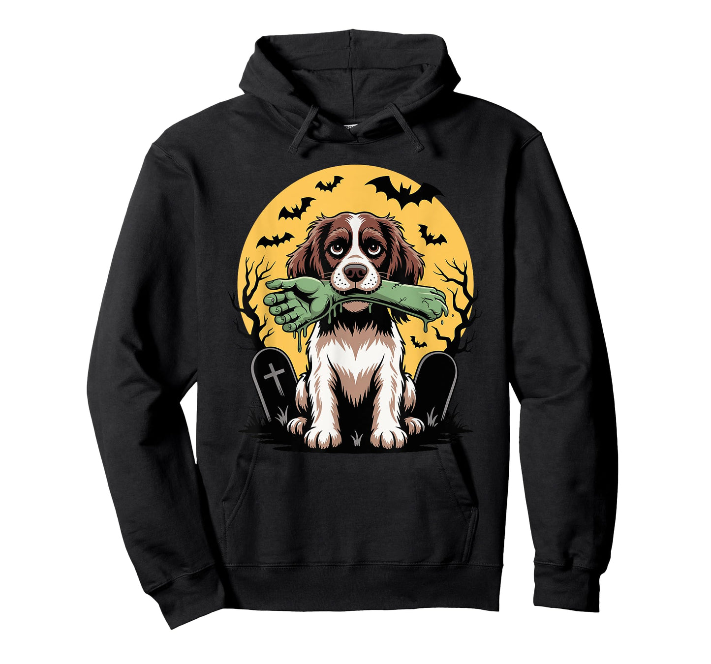Halloween Moon Zombie English Springer Spaniel Sprocker T-Shirt