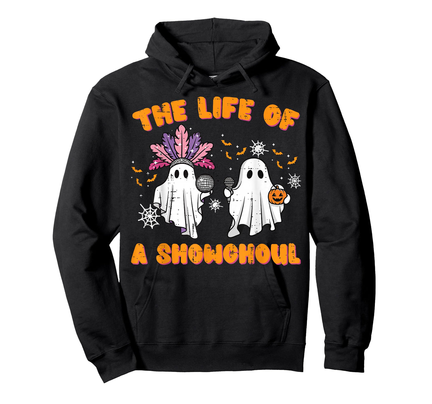 The Life of A Showghoul Ghosts Retro Halloween Women Girls T-Shirt