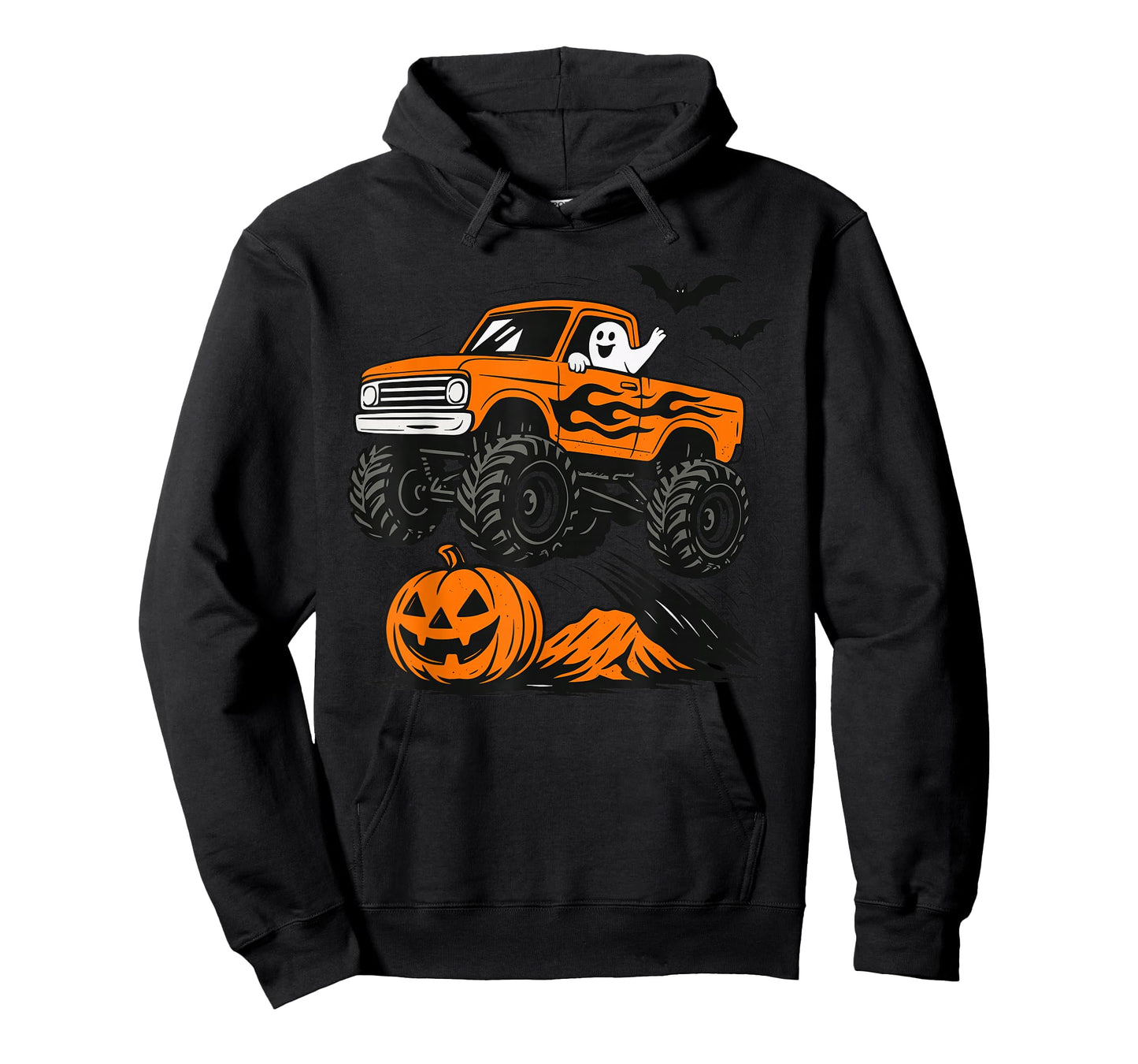 Ghost Monster Truck Costume For Kids, Cute Halloween T-Shirt