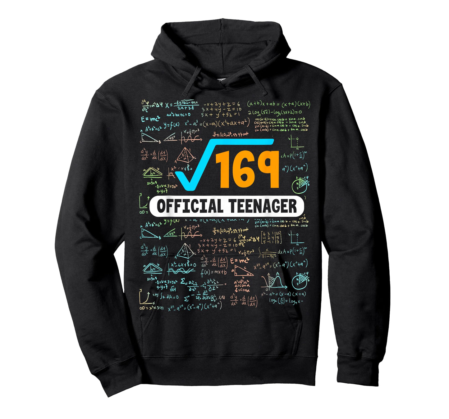 Square Root Of 169 13 Years Old Official Teenager Birthday T-Shirt