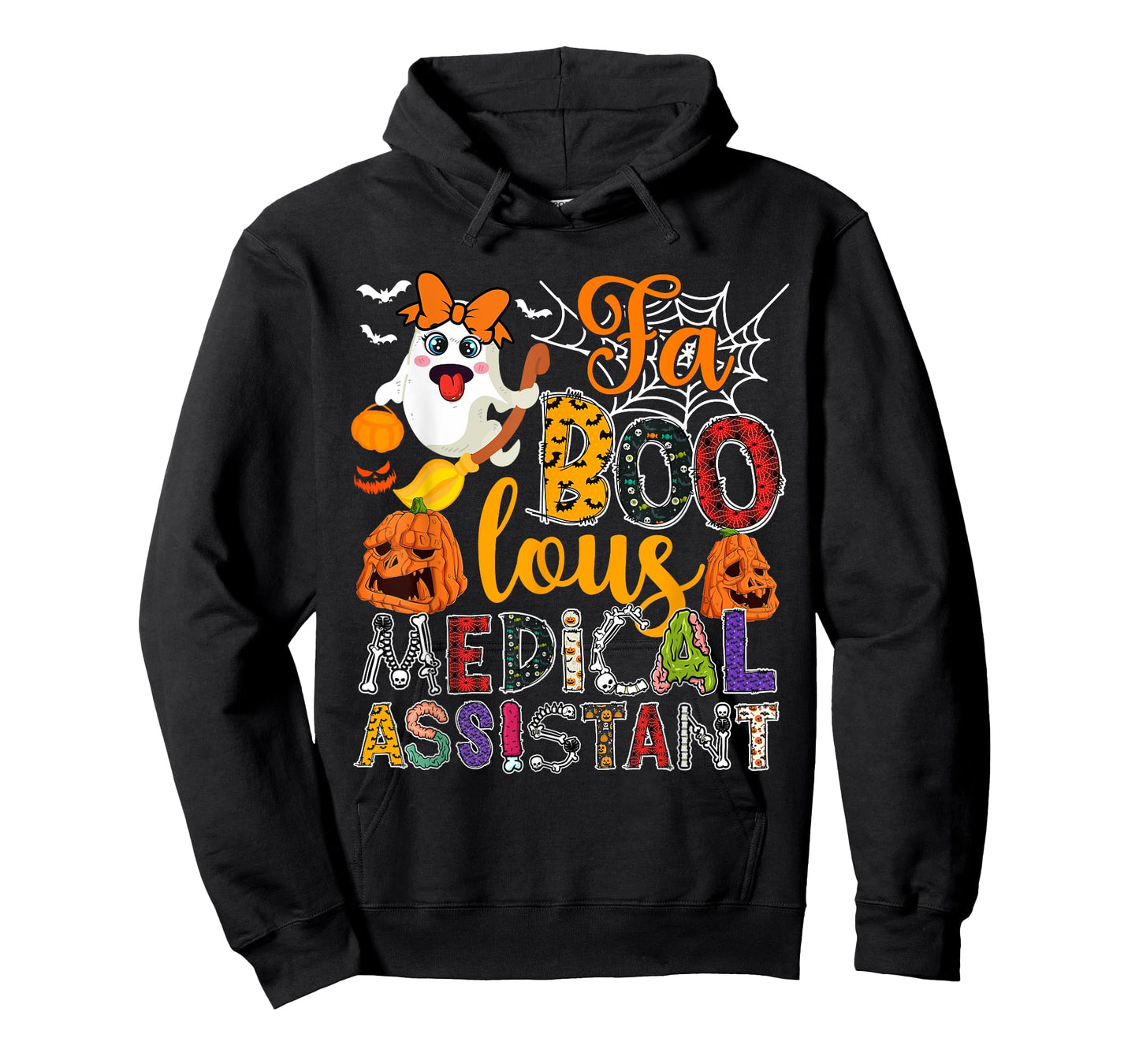 Fa Boo-Lous Medical Assistant Halloween Ghosts Scary Pumpkin T-Shirt