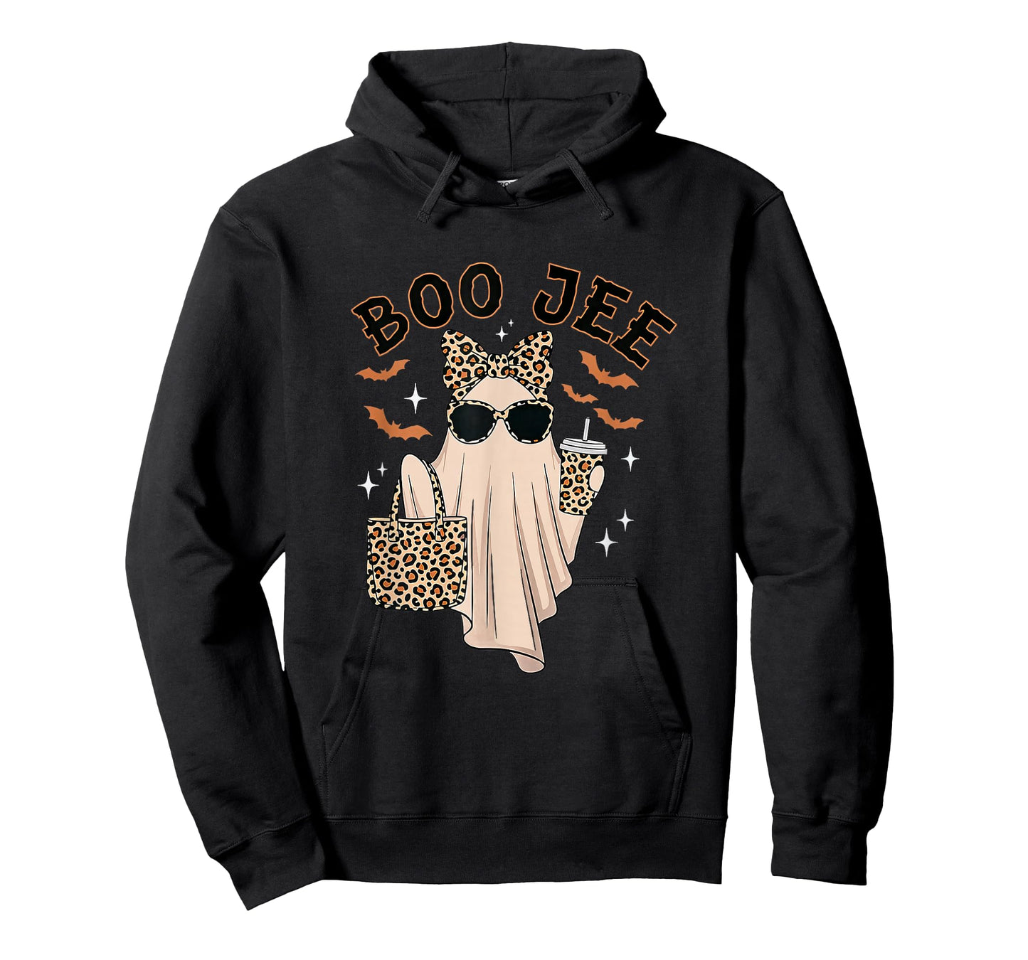 Boo JEE Boujee Pink Ghost Halloween October Vibes T-Shirt