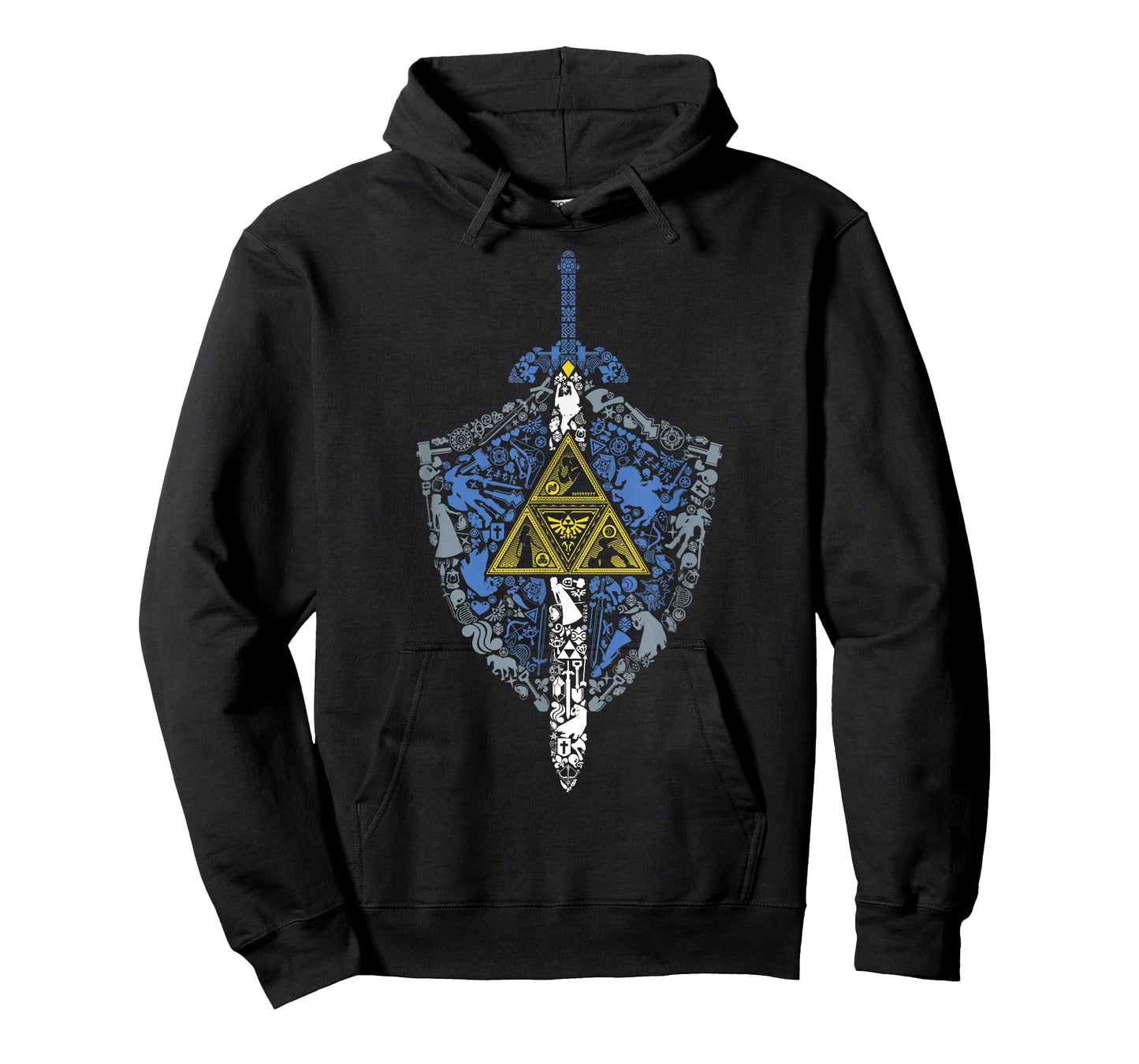 Nintendo Zelda Hylian Shield Element Icons Graphic T-Shirt T-Shirt