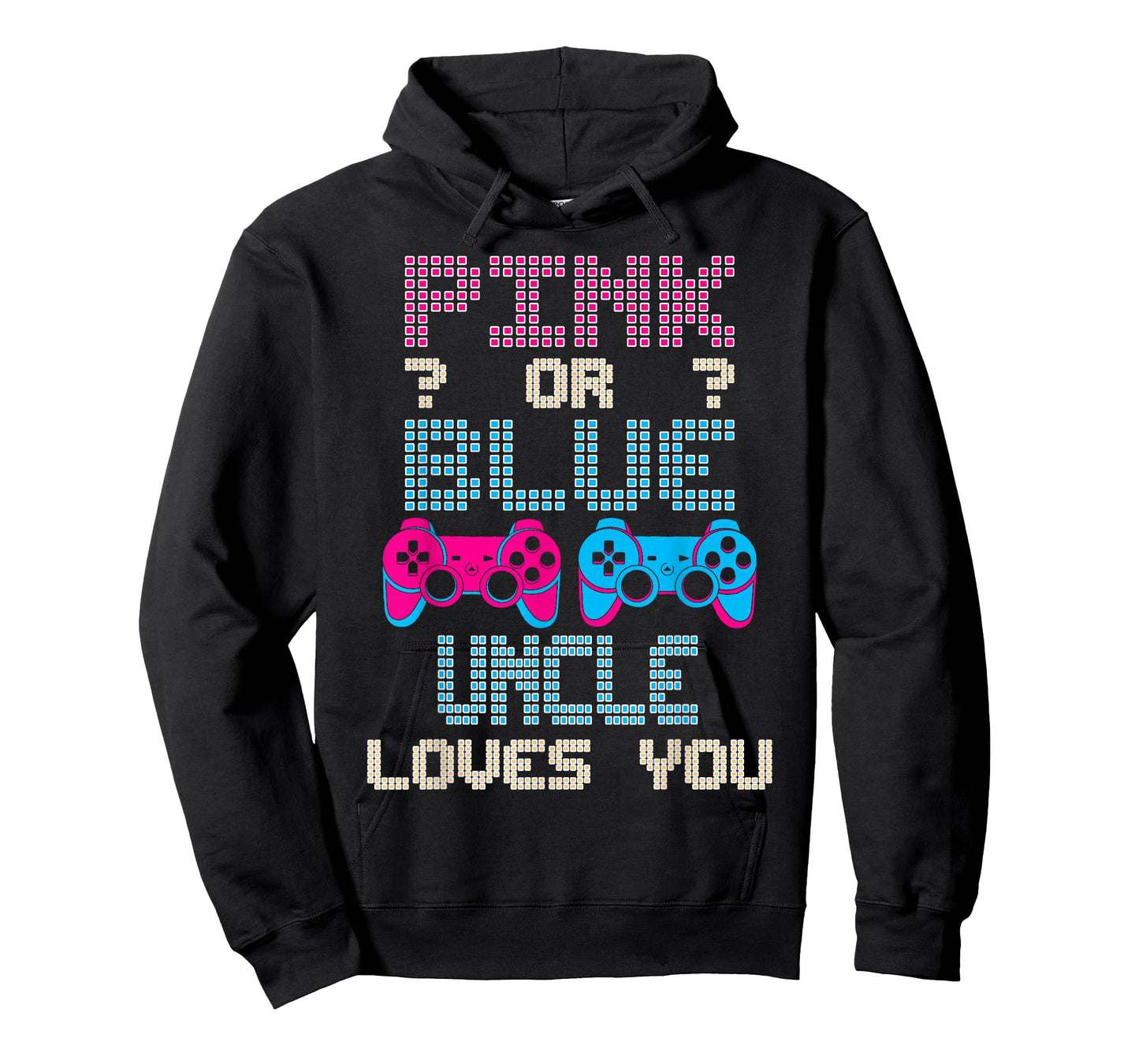 Pink Or Blue UNCLE Loves You Video Game Gender Reveal T-Shirt