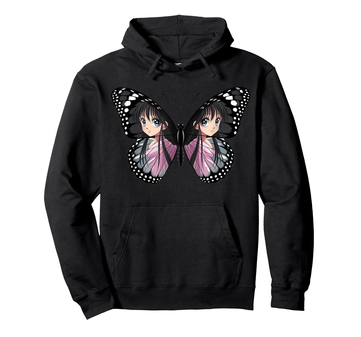 Anime Black Butterfly Otaku Kawaii Women Girls Kids T-Shirt