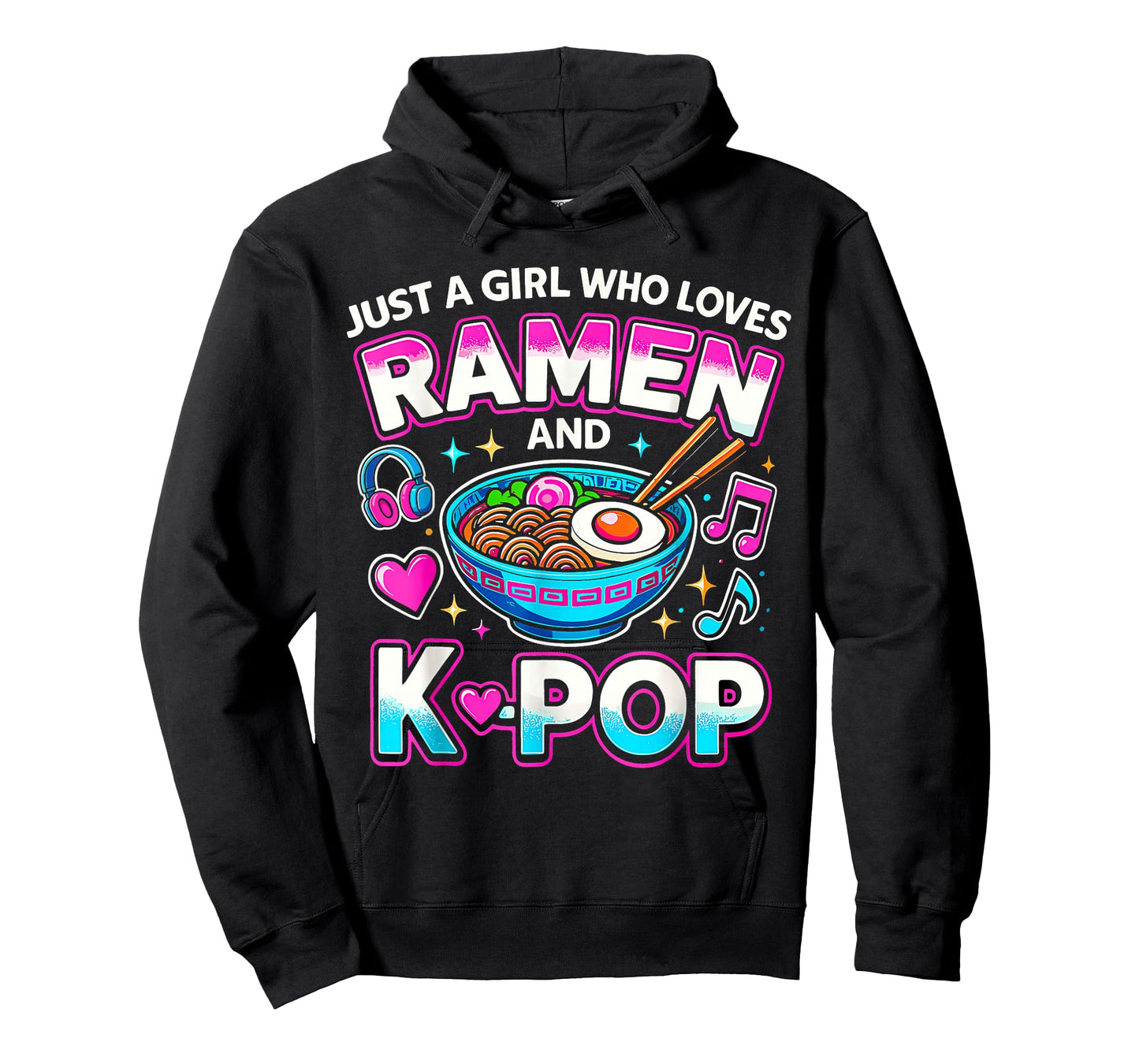 Just A Girl Who Loves Anime Ramen and K-pop T-Shirt