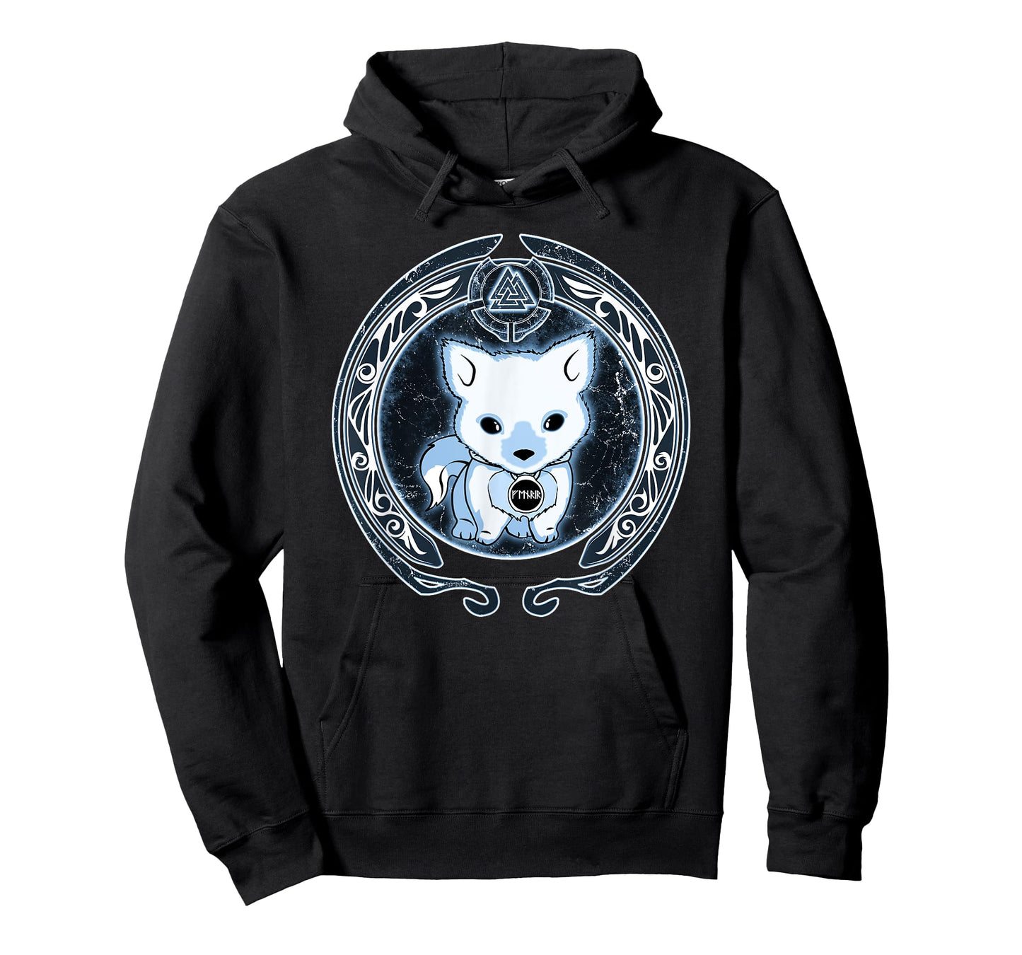 Viking Fenrir Fenris Wolf Pup Valknut Symbol T-Shirt