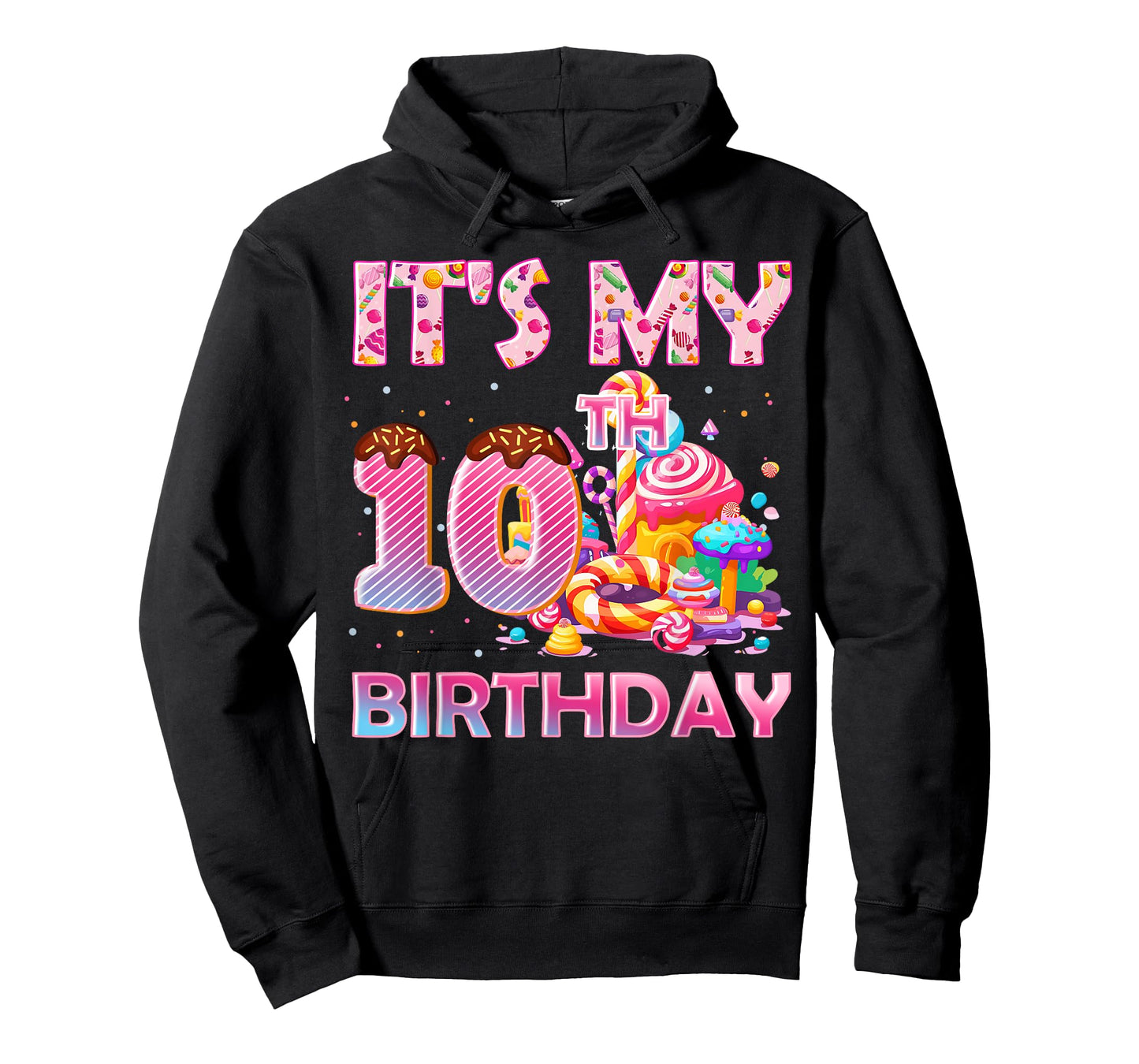 It’s My 10th Birthday Sweet Candy 10 Years Old T-Shirt