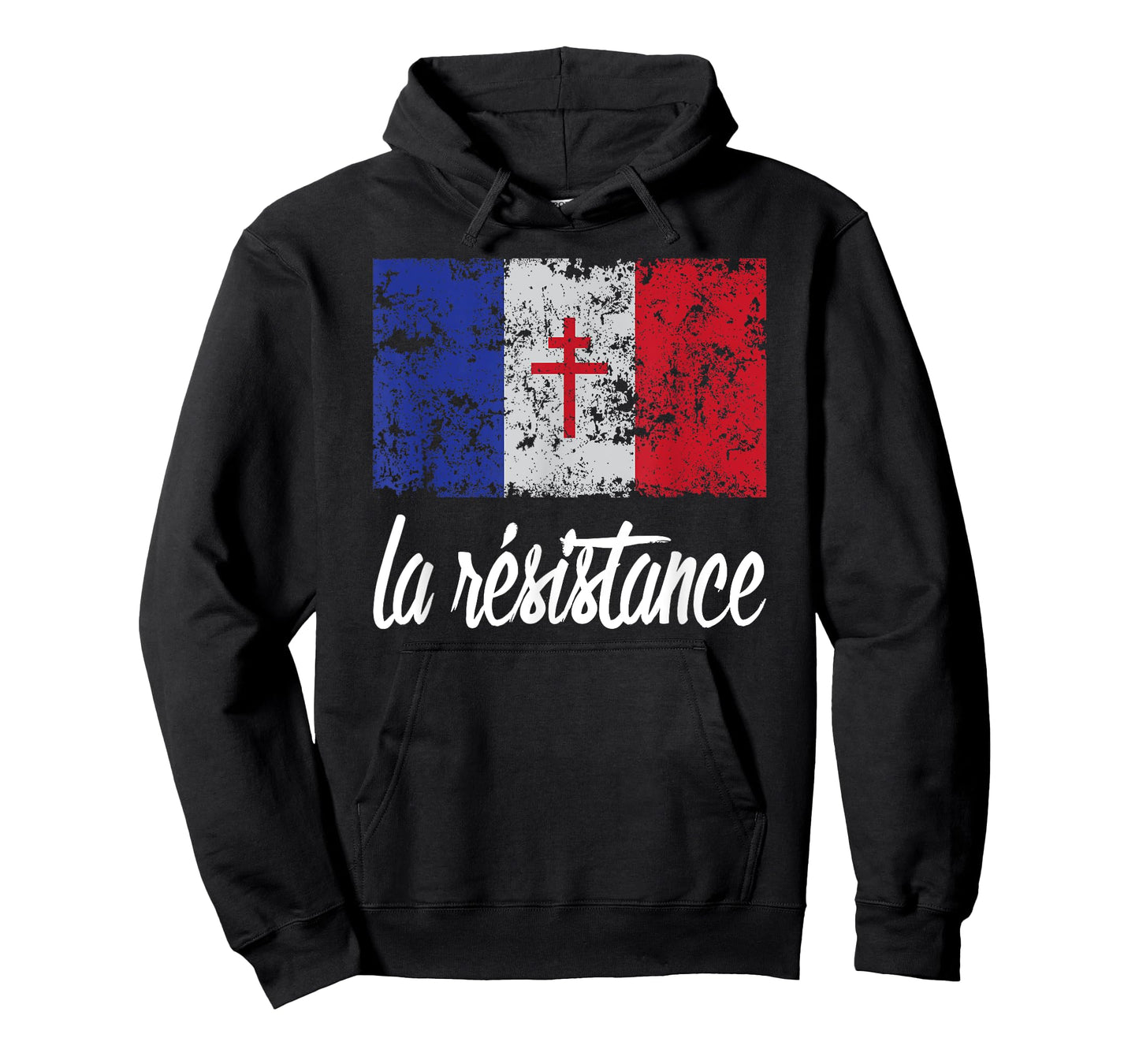 Distressed France Flag La Resistance Proud French T-Shirt T-Shirt