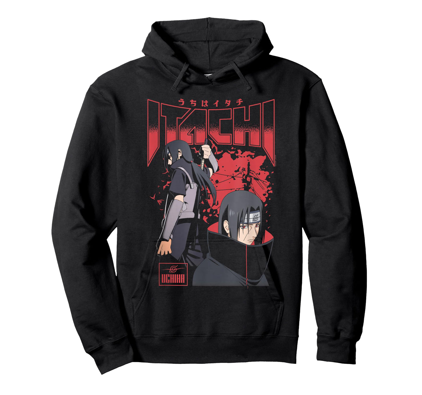 Naruto Shippuden Itachi Uchiha Red Splatter Anime T-Shirt