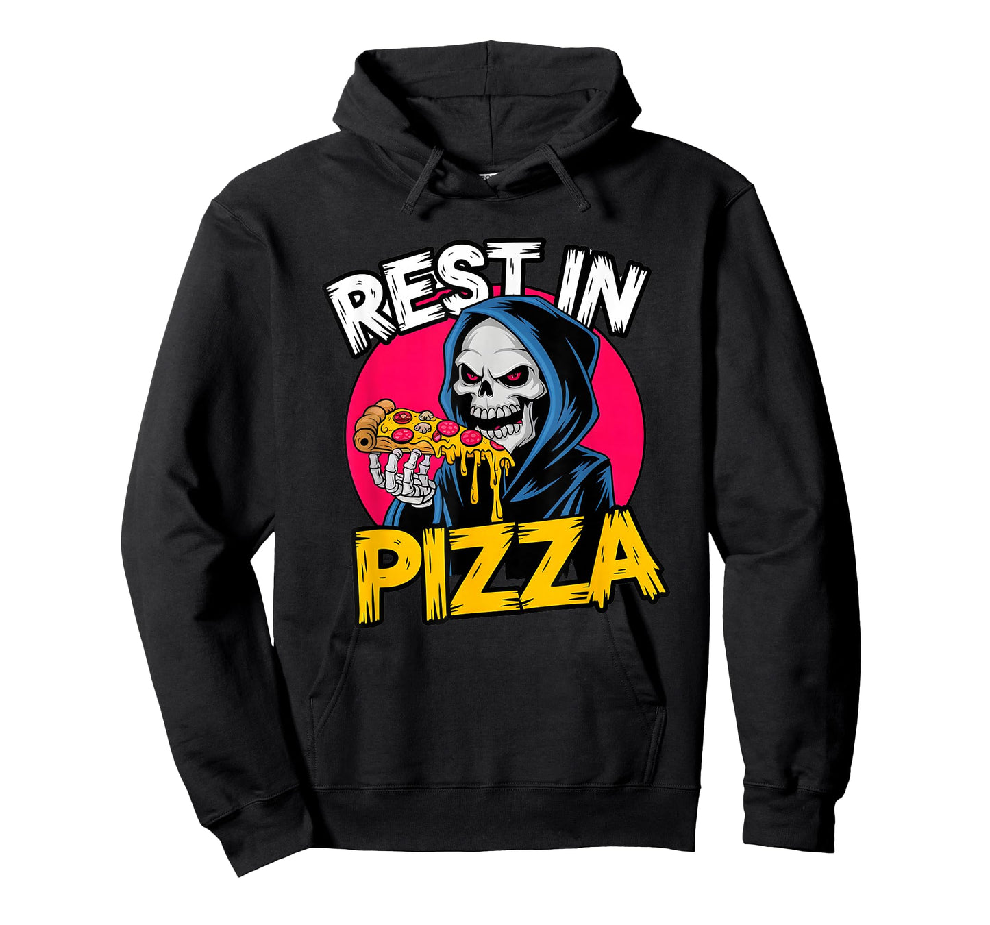 Rest in pizza Ghotic Skeleton Ghost pizza spooky Costume T-Shirt
