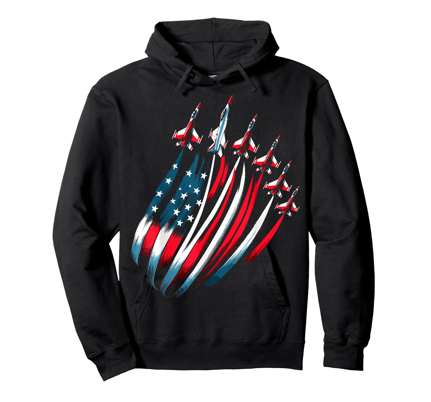 Patriotic USA Flag Fighter Jets Boys 4th of July T-Shirt