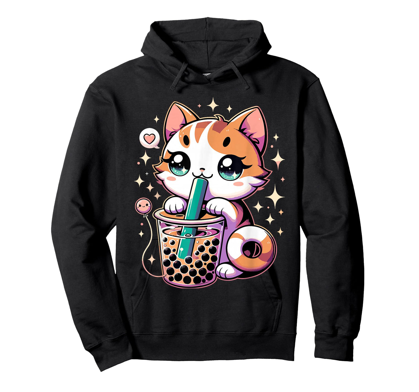 Cat Boba Japanese Kawaii Anime Kitty Bubble Tea Neko Teen T-Shirt