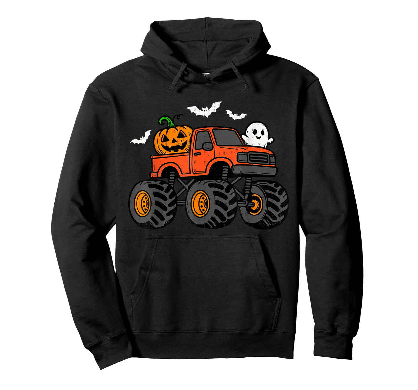 Ghost Truck Pumpkin Halloween Costume Boys Toddler Kids T-Shirt