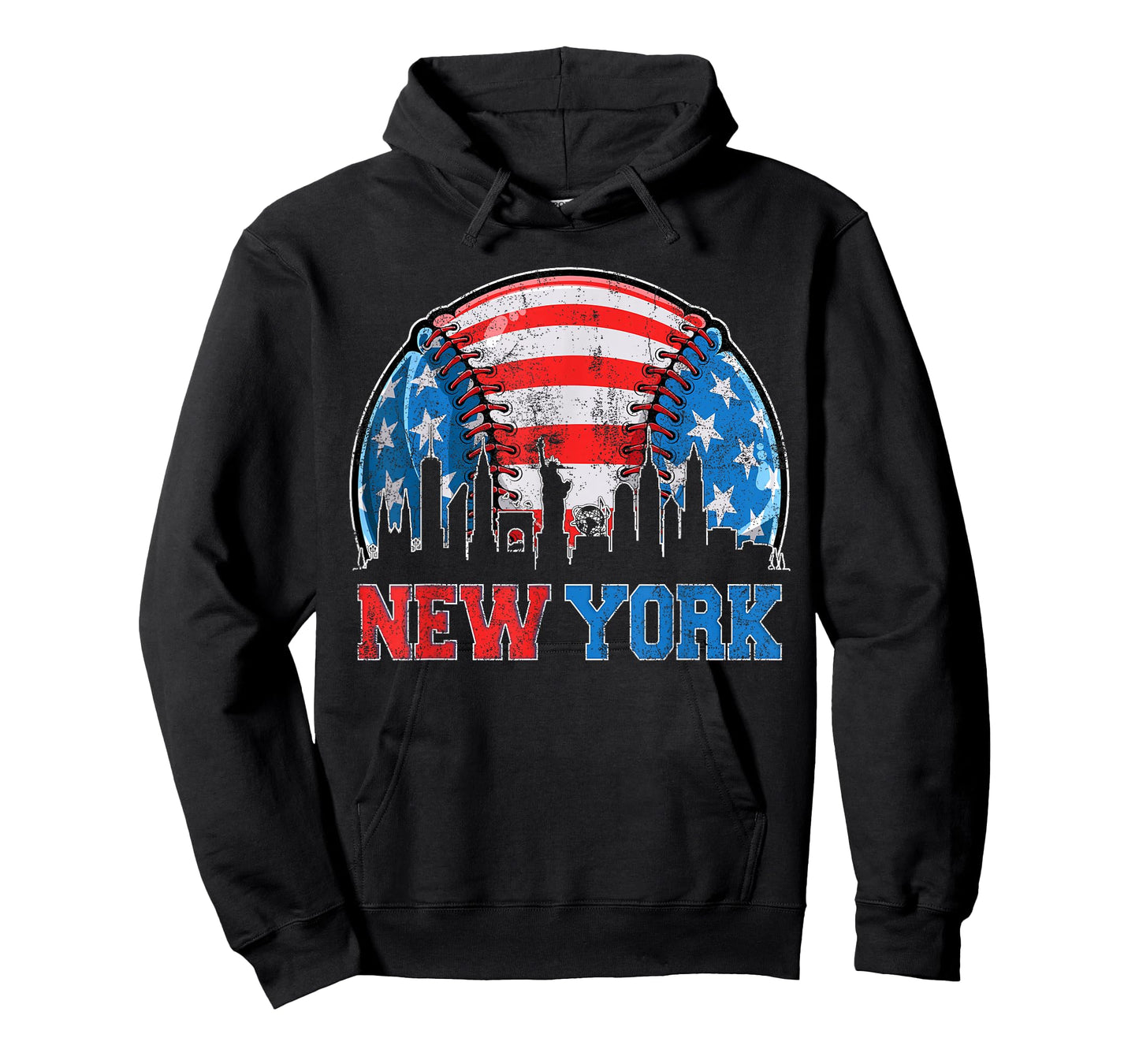New York NY Skyline Baseball Vintage Met At Gameday T-Shirt