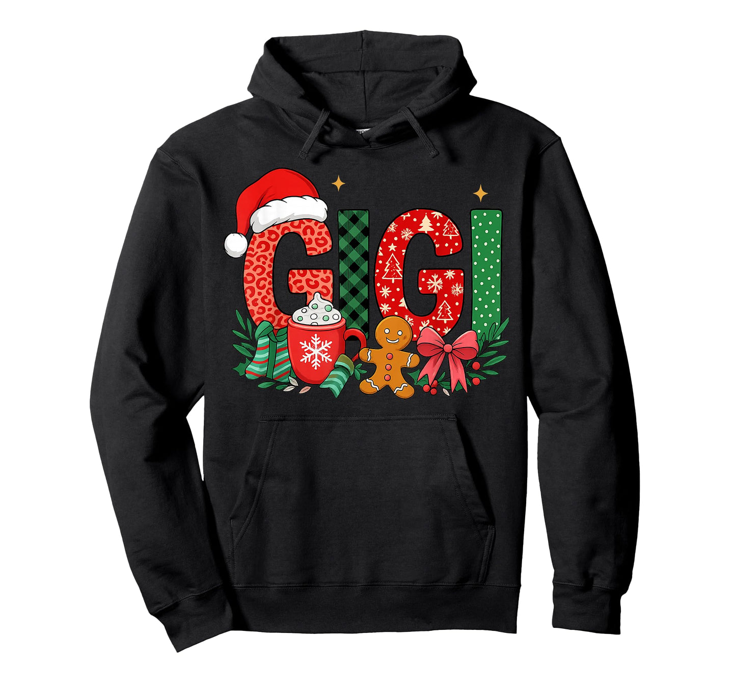 Gigi Christmas Hot Cocoa Gingerbread Holiday Grandma T-Shirt