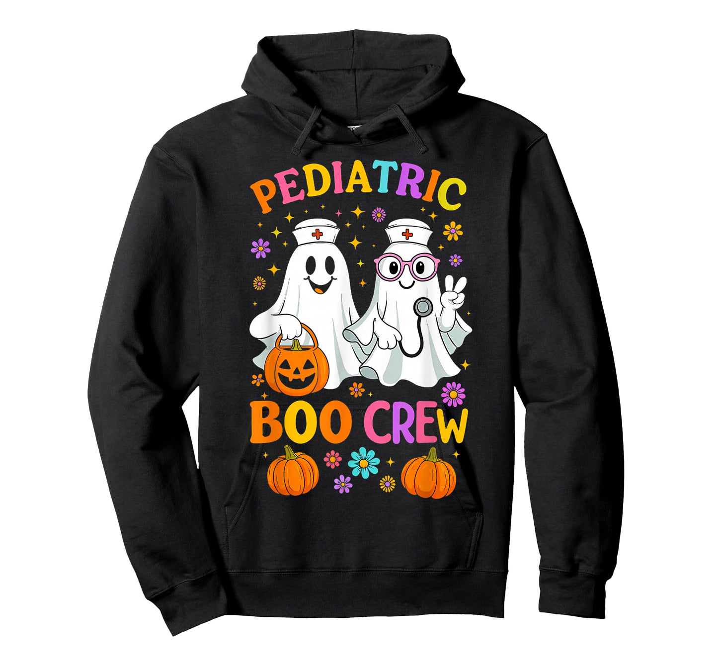 Pediatric Nurse Boo Boo Crew Ghost Costume Halloween T-Shirt
