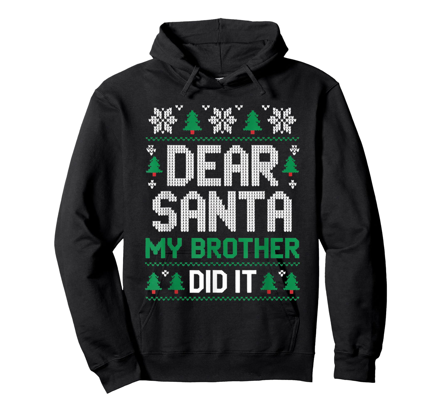 Dear Santa My Brother Did It Boys Kids Funny Xmas Sweater T-Shirt