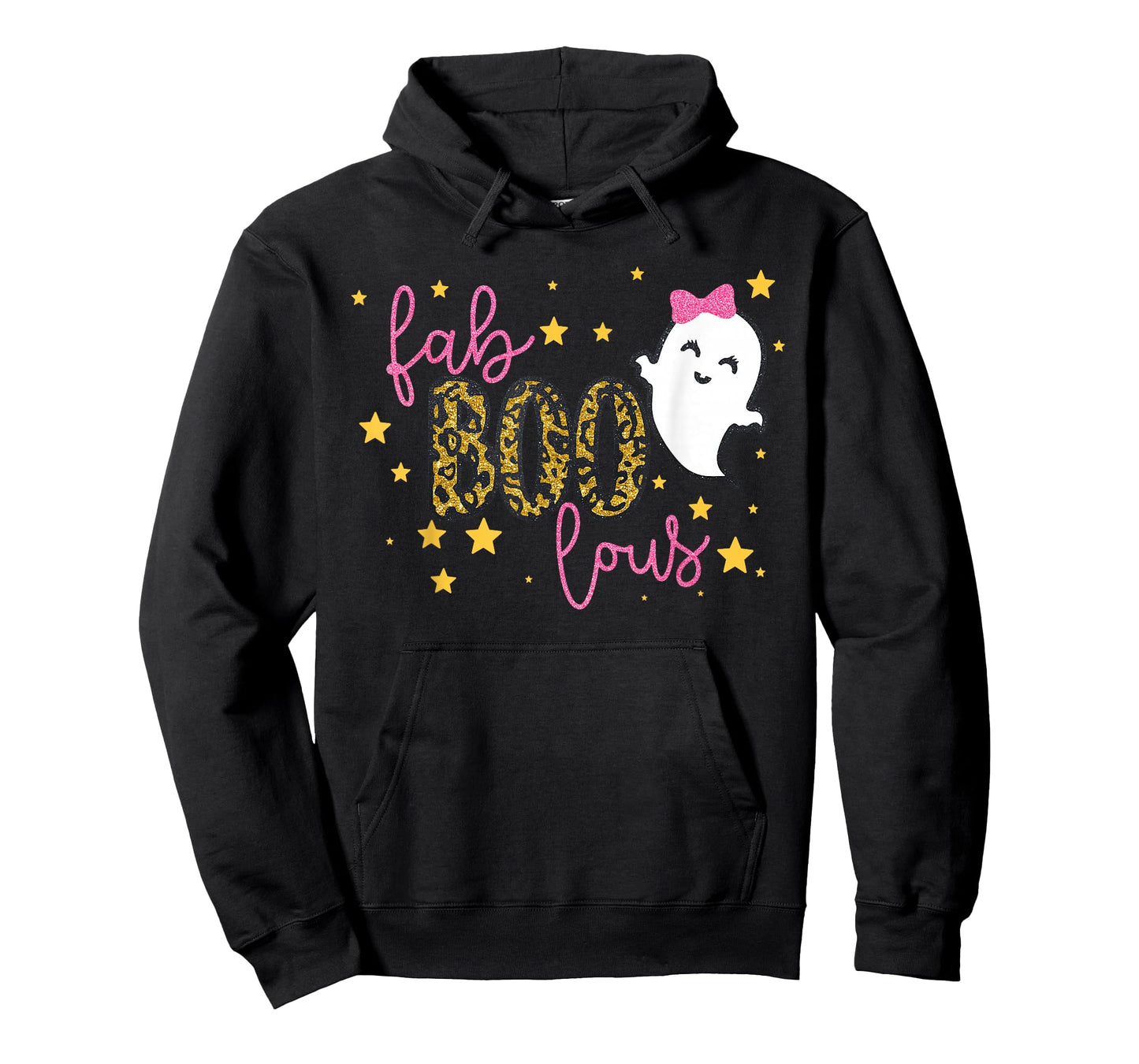 Funny Cute Boo Ghost Halloween Fab-Boo Lous Leopard T-Shirt