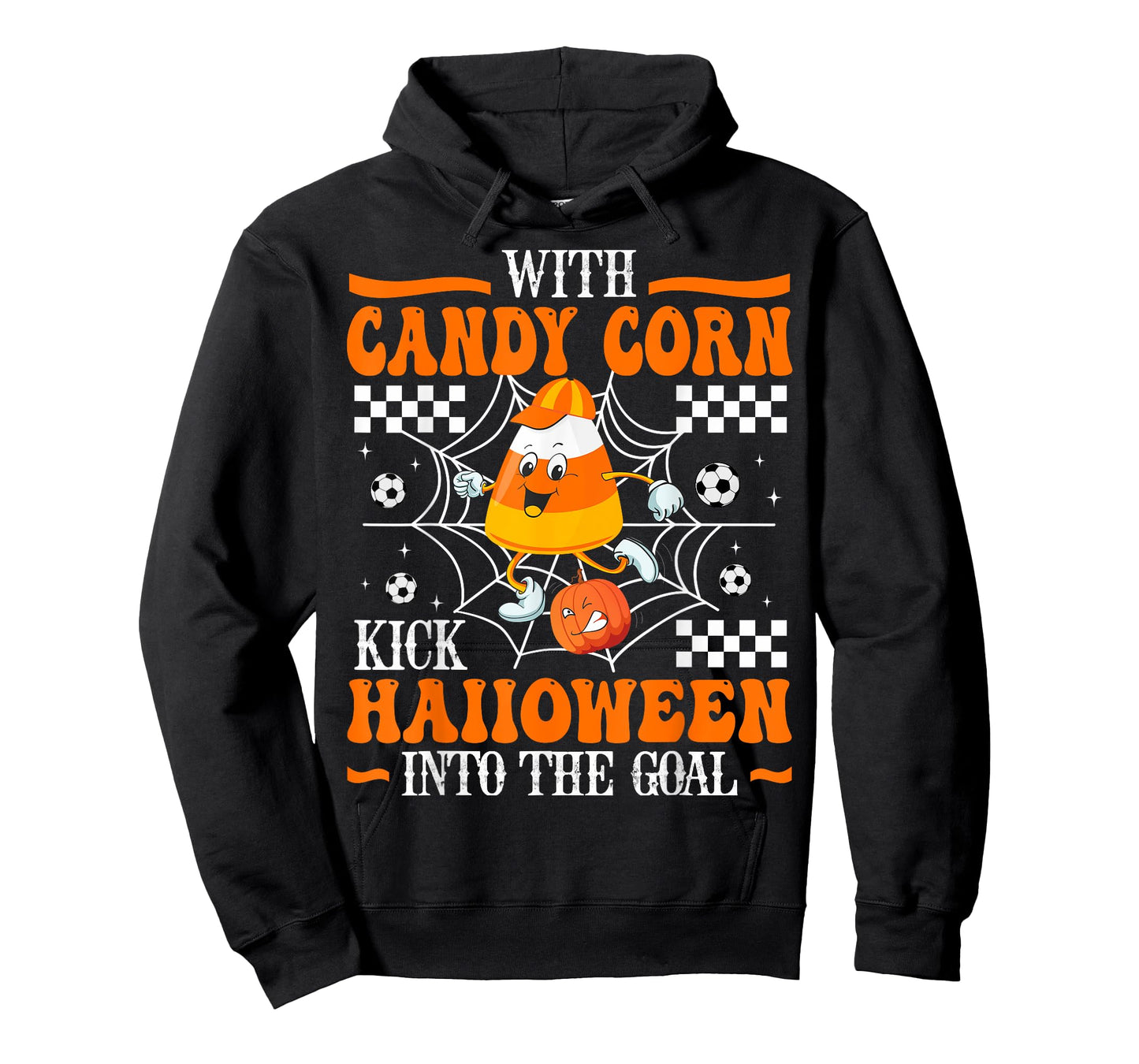 CANDY CORN SOCCER PLAY SCARY FOOTBALL PUMPKIN CUTE HALLOWEEN T-Shirt