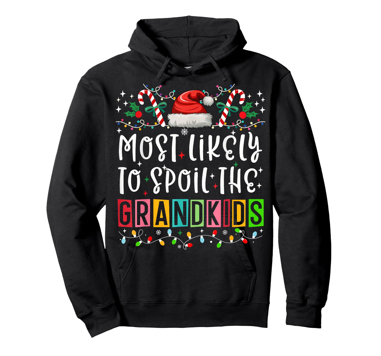 Most Likely To Spoil The Grandkids Funny Christmas Family T-Shirt