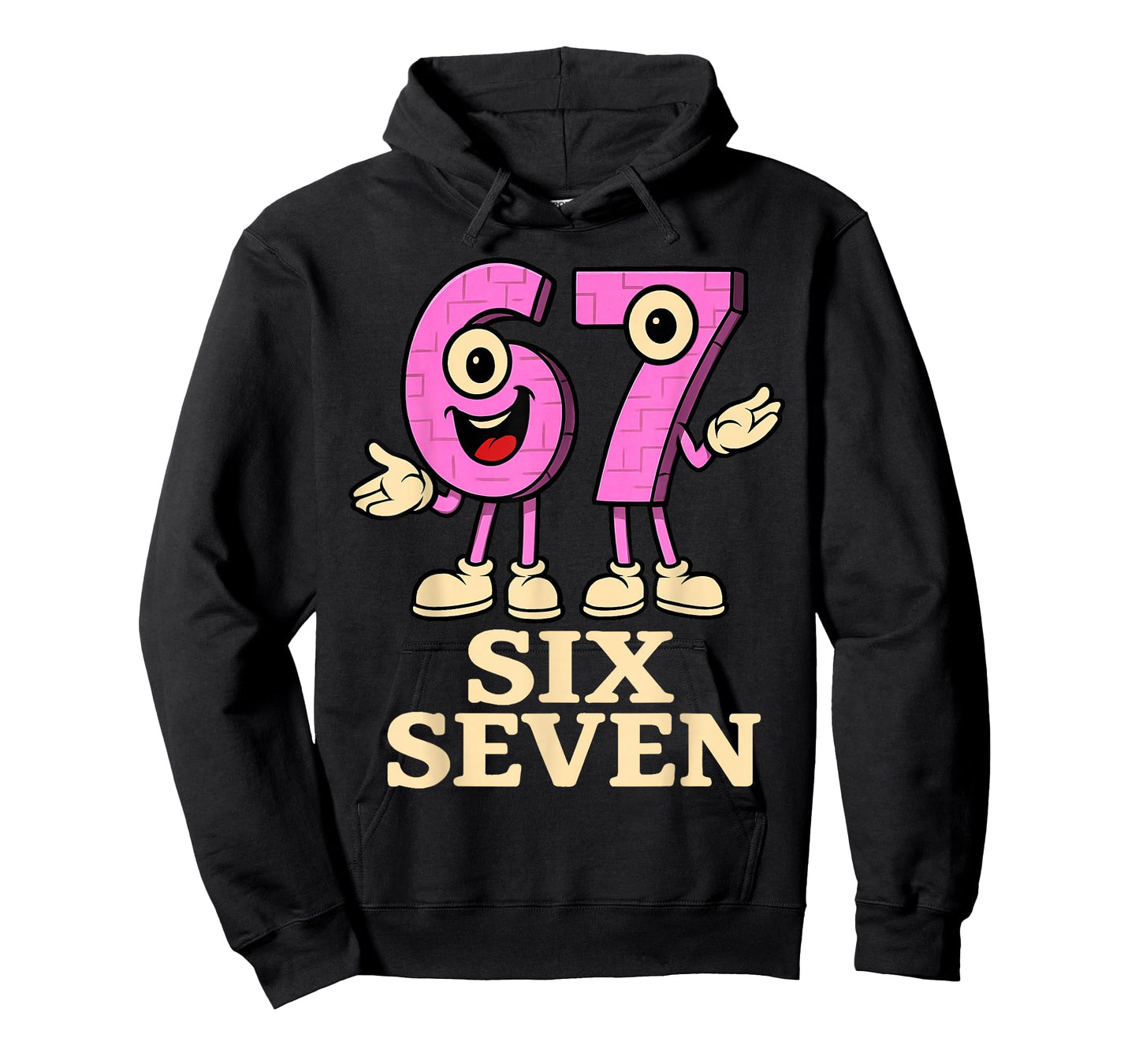 Pink 67 Six Seven 6-7 - Funny Italian Brainrot Kids Gaming T-Shirt