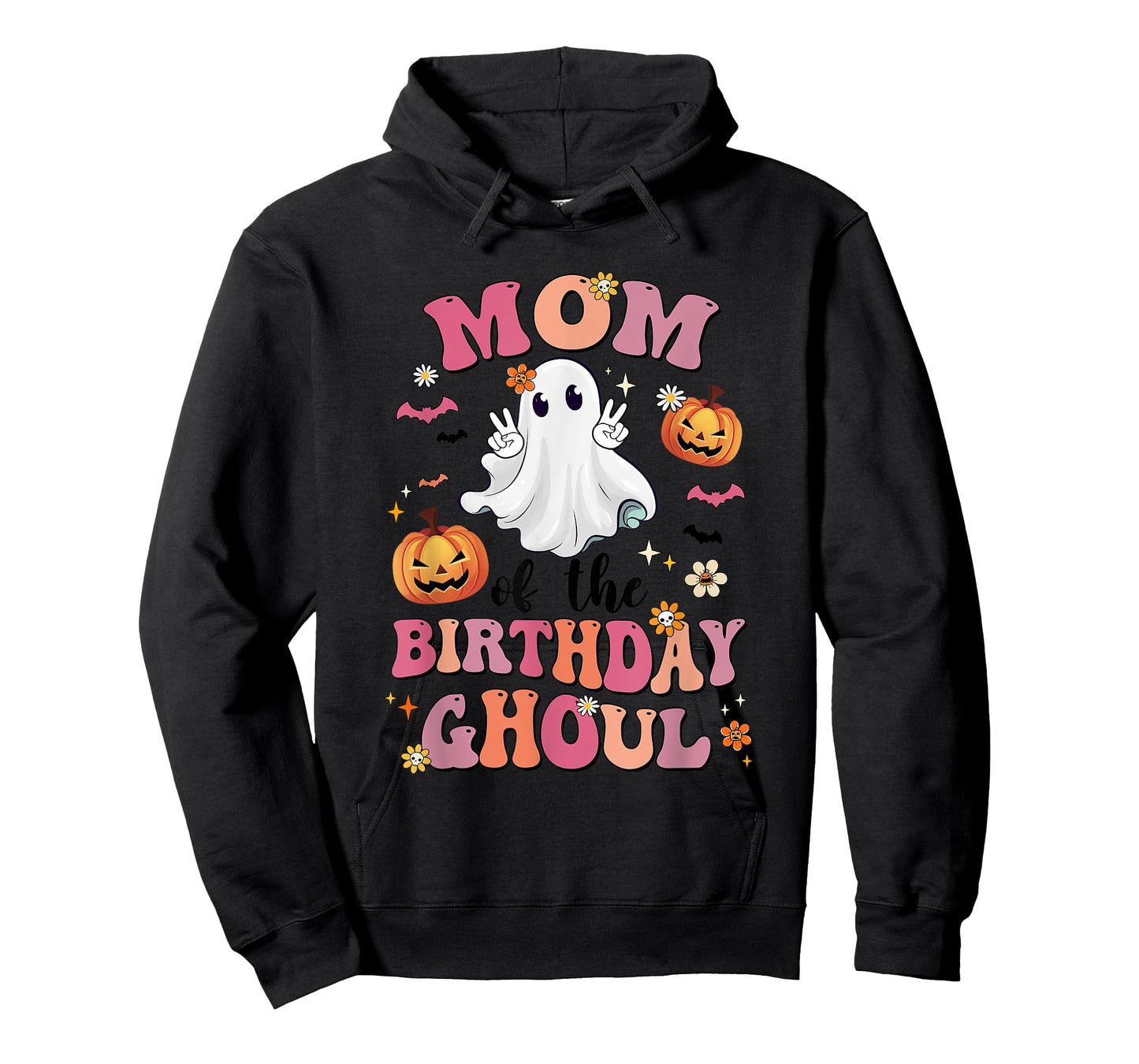 Mom Of The Birthday Ghoul Halloween Bday Boys Girls Ghost T-Shirt