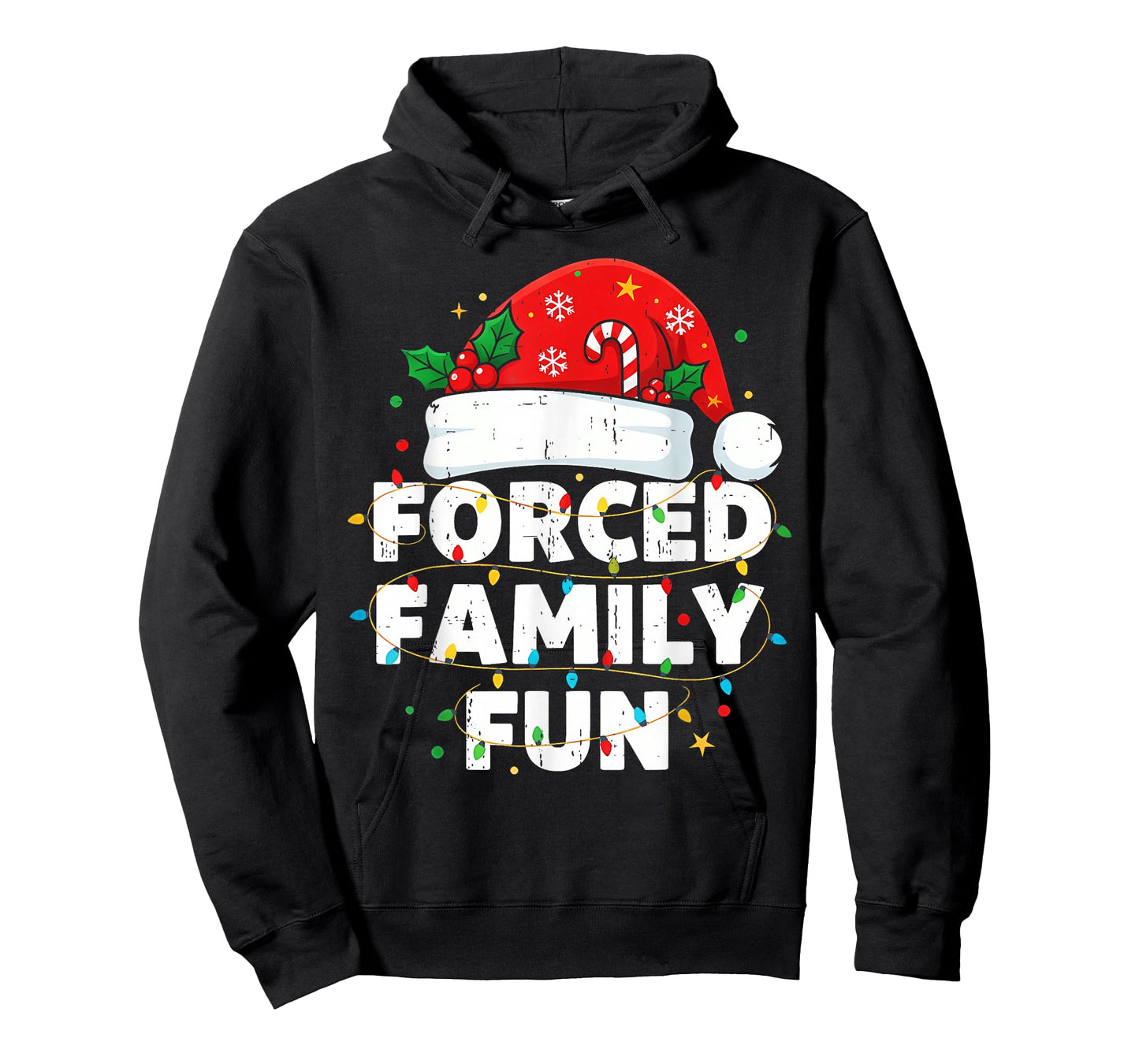 Funny Forced Family Christmas Shirt Funny Xmas Men Women T-Shirt