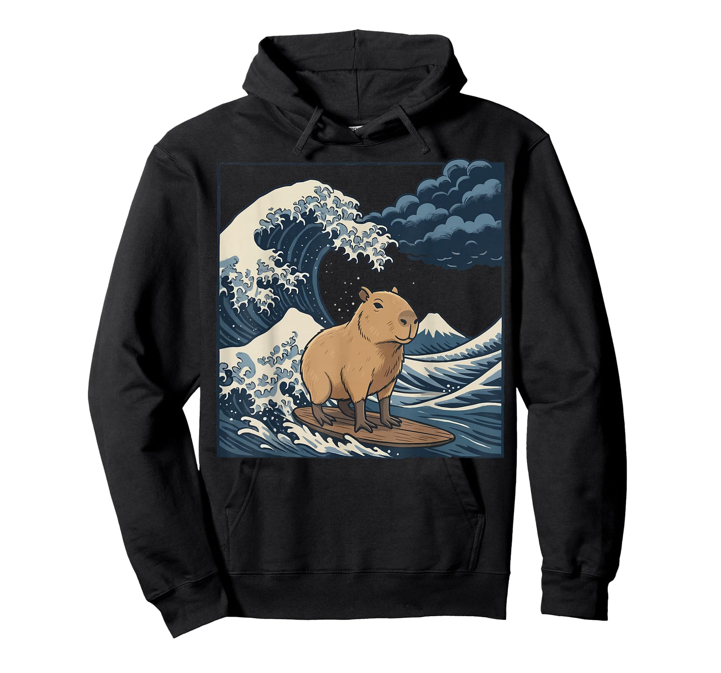 Capybara Surfing Japanese T-Shirt